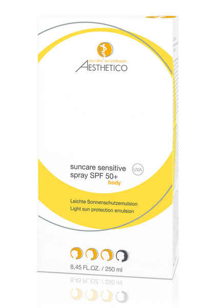 Aesthetico Sonnenschutzspray Aesthetico Suncare Sensitive Body Spray SPF 50+, 1-tlg.
