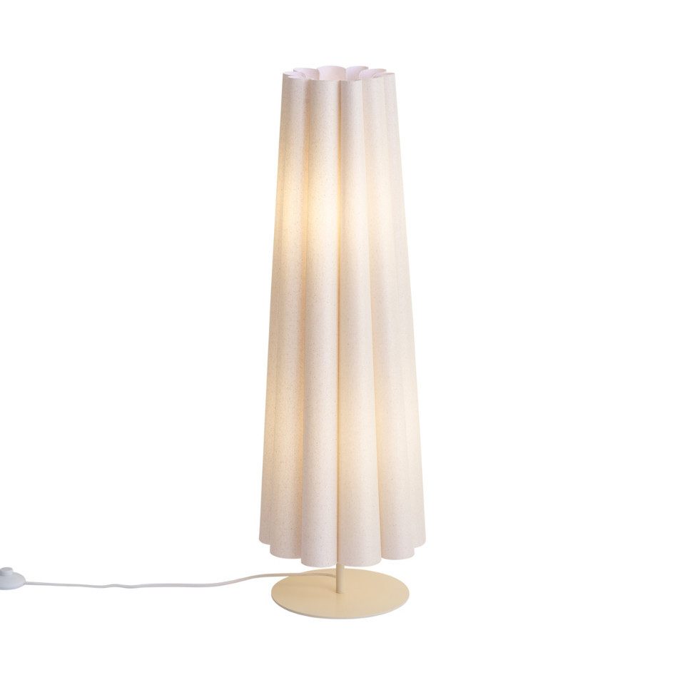 Qazqa Stehlampe Jenni, ohne Leuchtmittel, Warmweiß, QAZQA Stehlampe, e27, Beige, Stahl, Japandi