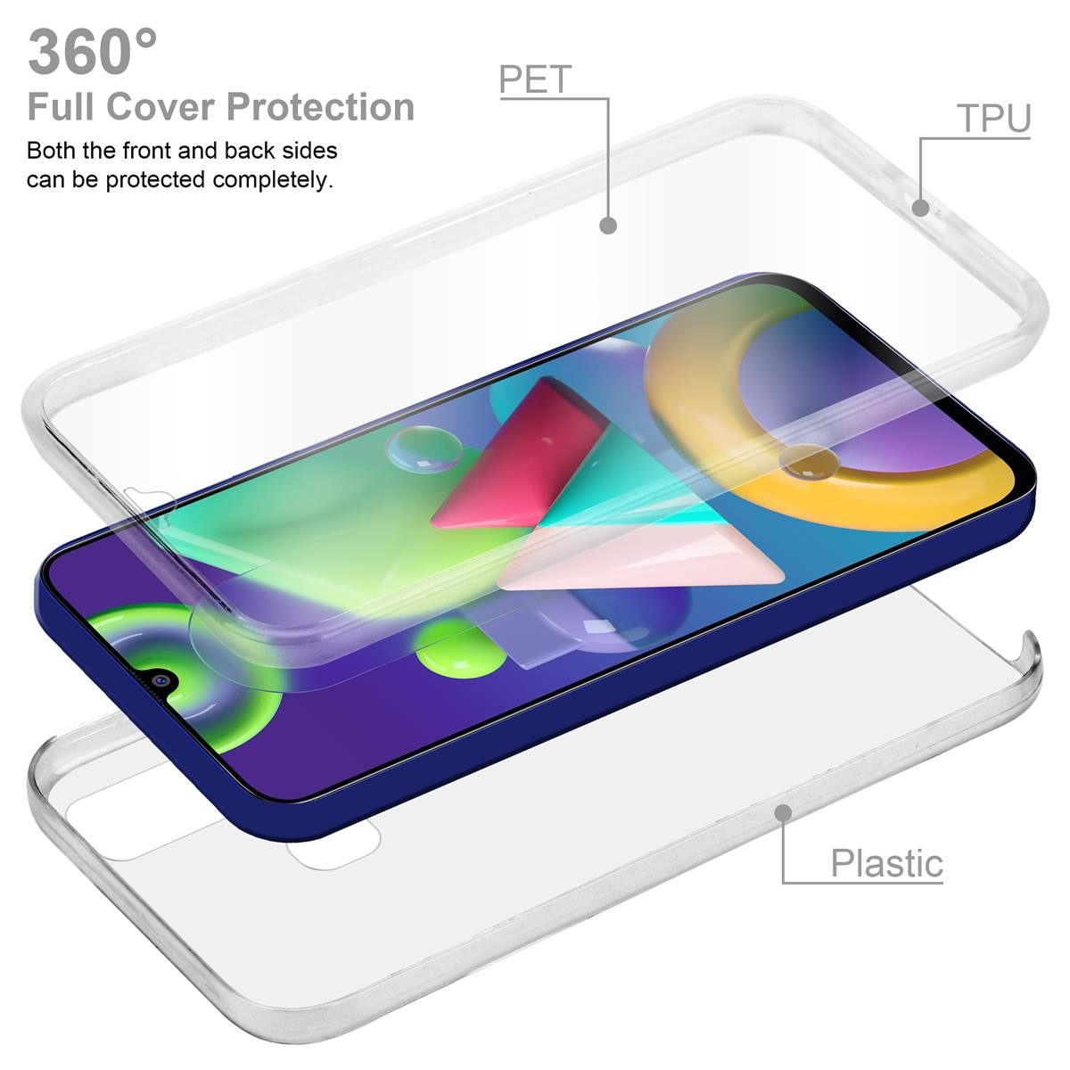 Cadorabo Handyhülle für Samsung Galaxy M21 / M30s Hülle Samsung Galaxy M21 / M30s, Flexible Case Handy Schutzhülle - Hülle - Back Cover 360° Grad