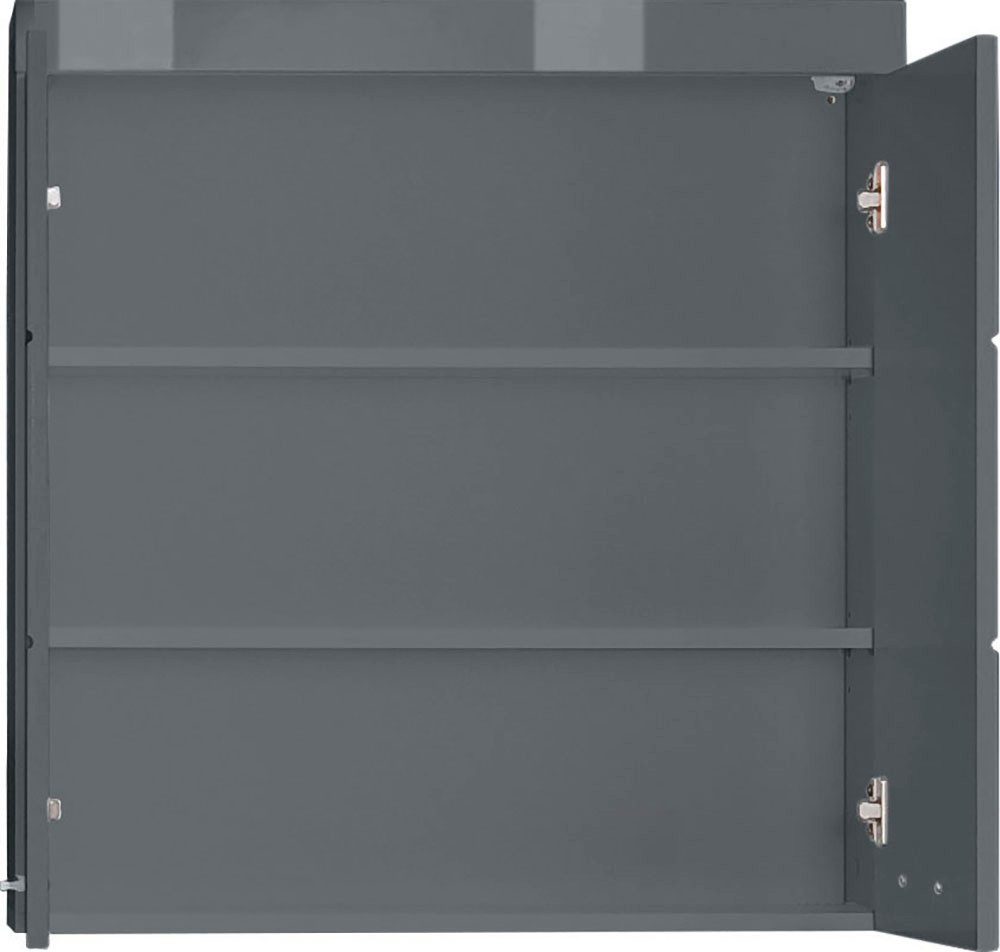 welltime Hängeschrank Avena Badschrank breit mit verstellbaren Böden - Maße (B/T/H) 73/23/77 cm