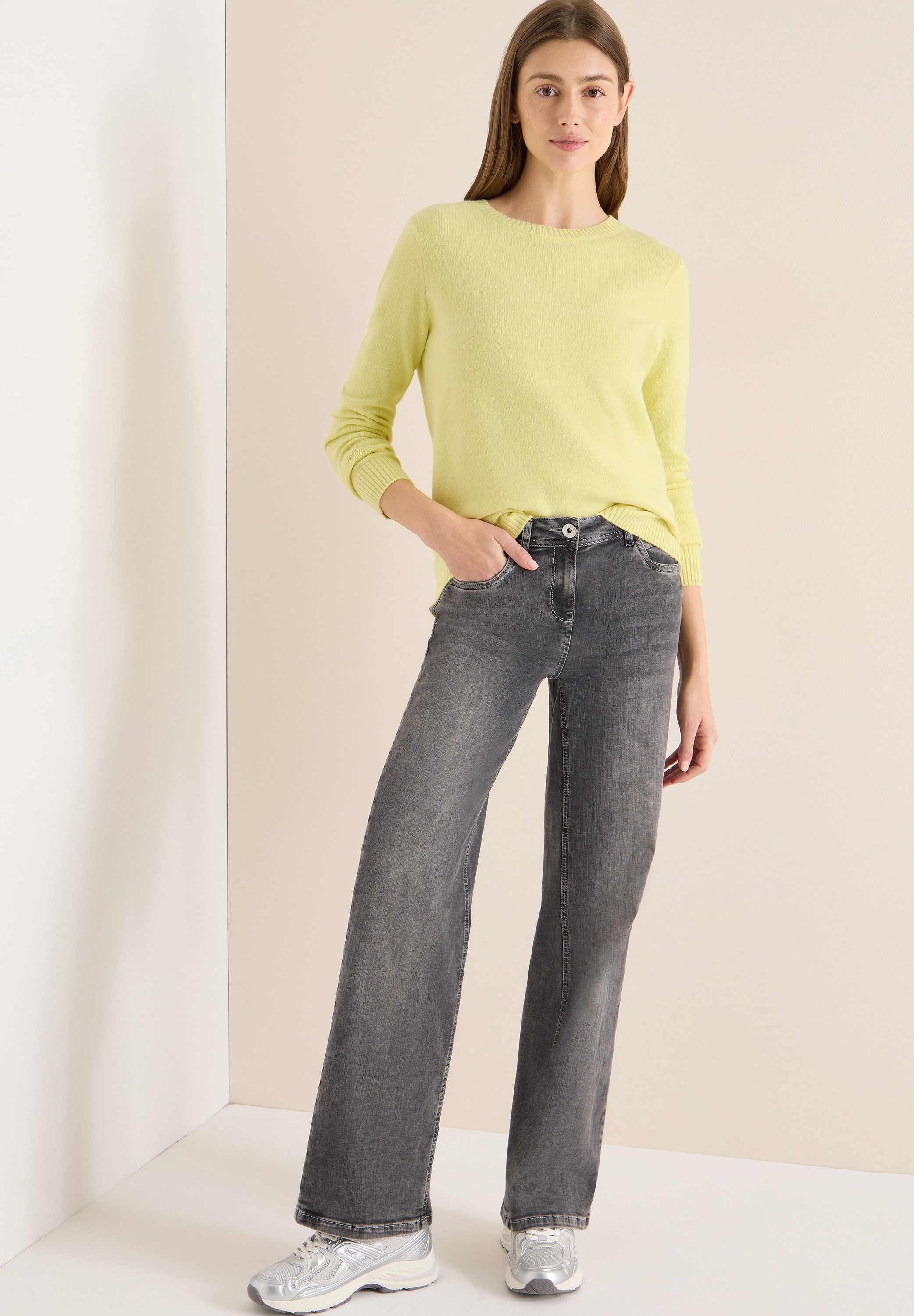 CECIL Strickpullover mit U-Boot-Ausschnitt