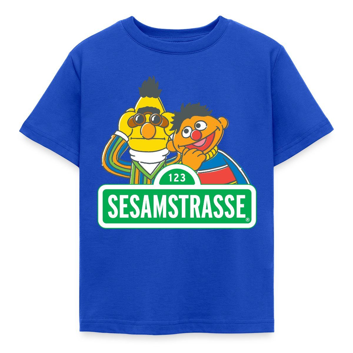 T-Shirt Sesamstraße Schild Ernie und Bert Kinder T-Shirt