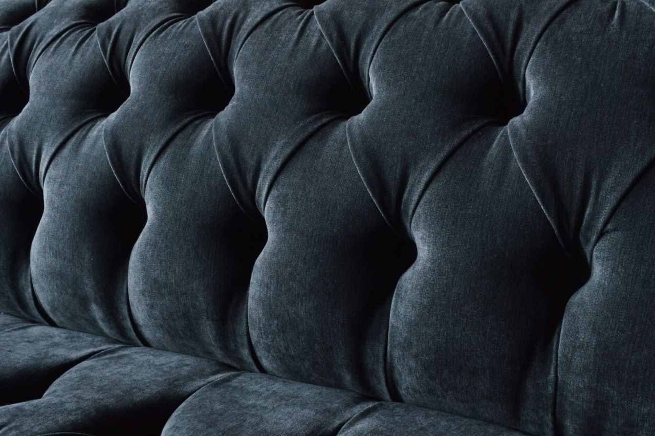 Chesterfield-Sofa, Chesterfield Wohnzimmer Couch Sitzer 4 JVmoebel Textil Klassisch Sofa