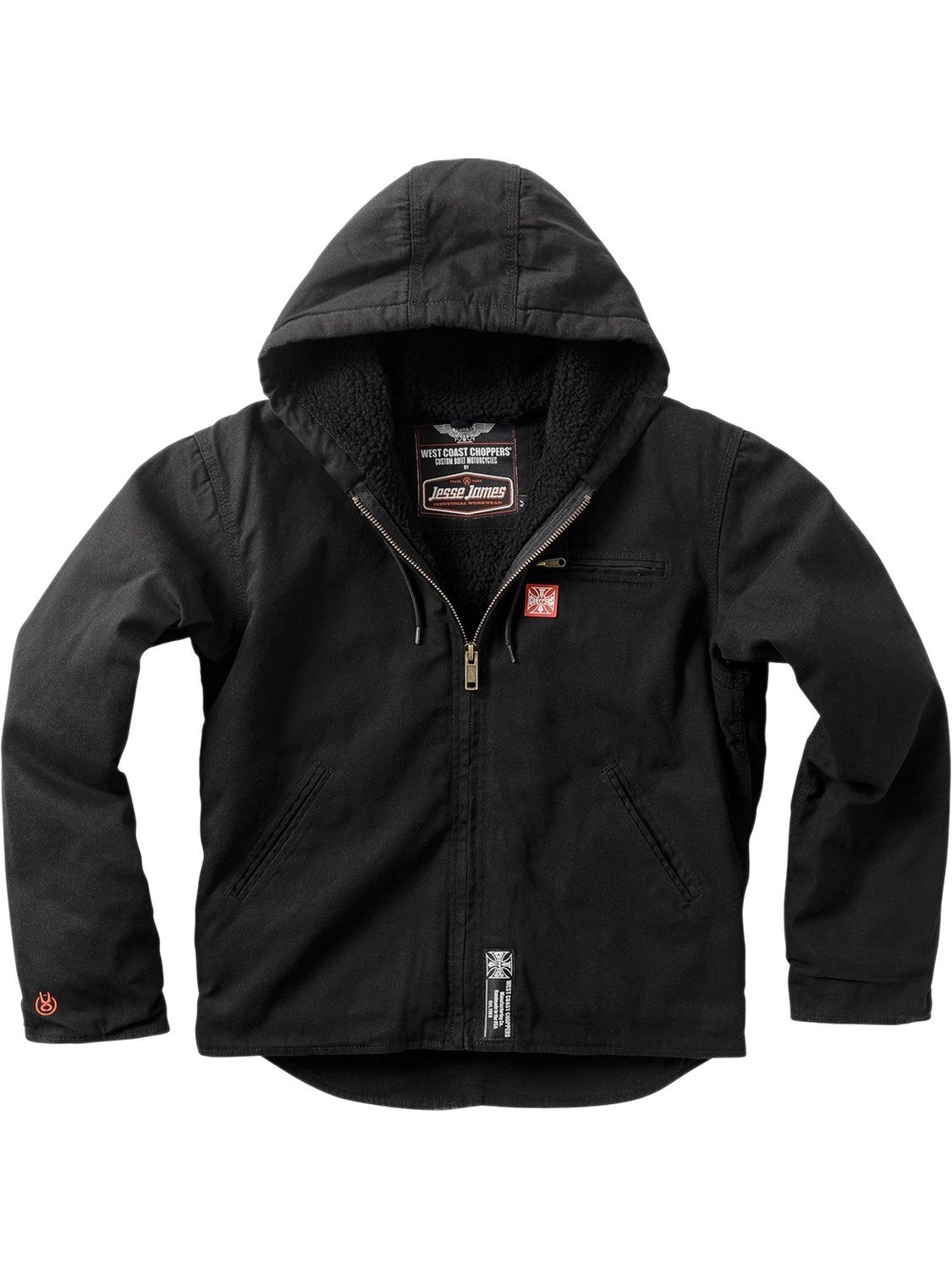 West Coast Choppers Kurzjacke Sherpa Lined Canvas Work Jacket