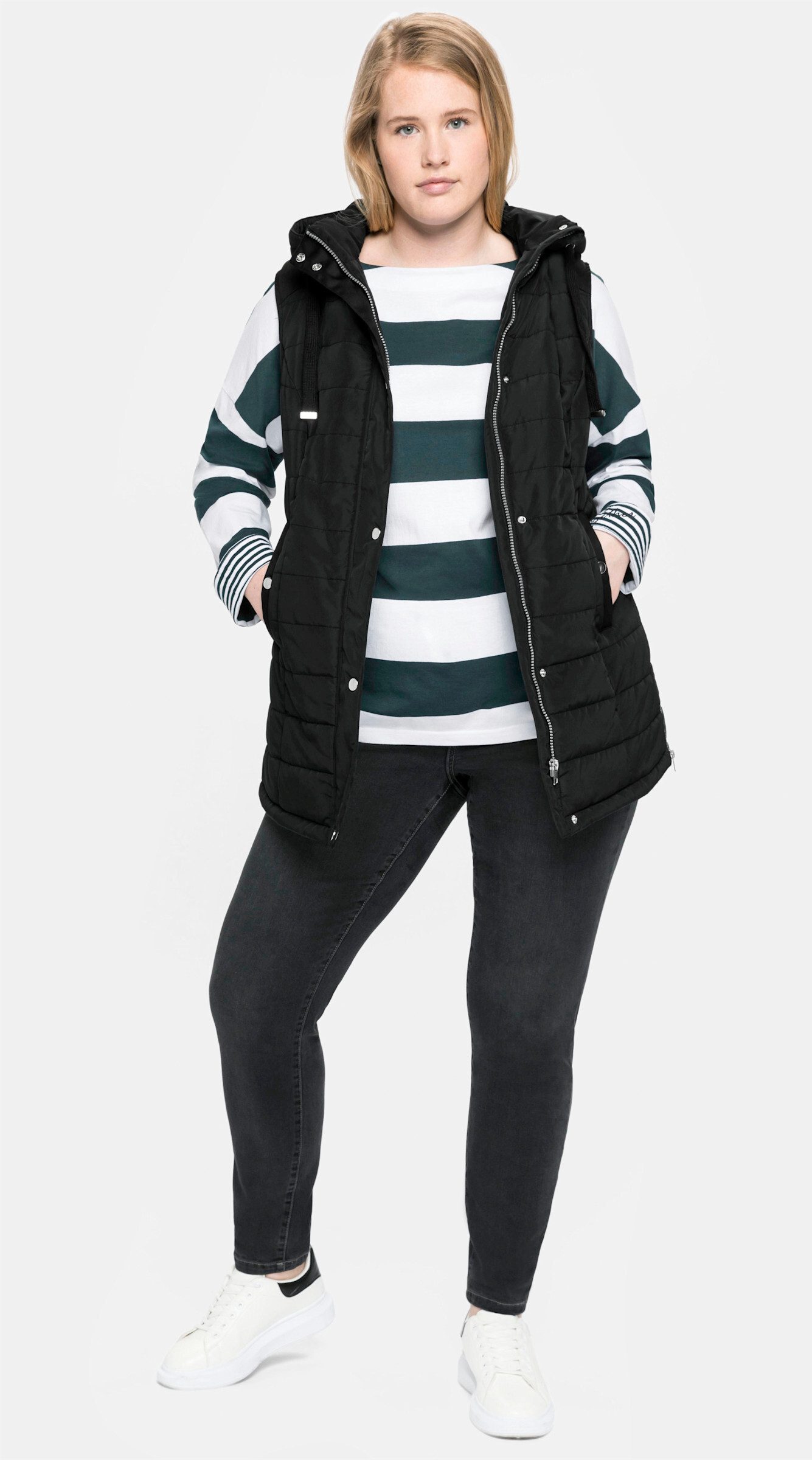 Sheego Jerseyweste Steppweste . günstig online kaufen