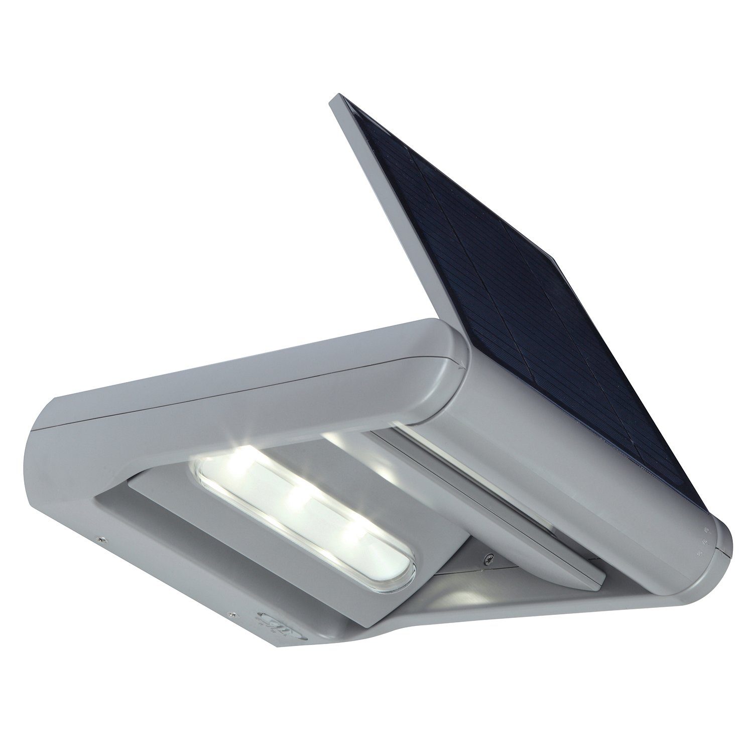 GreenBlue LED Solarleuchte GB131, LED fest integriert, neigbare Lichtquelle u. Solarpanel Solar LED Wandleuchte
