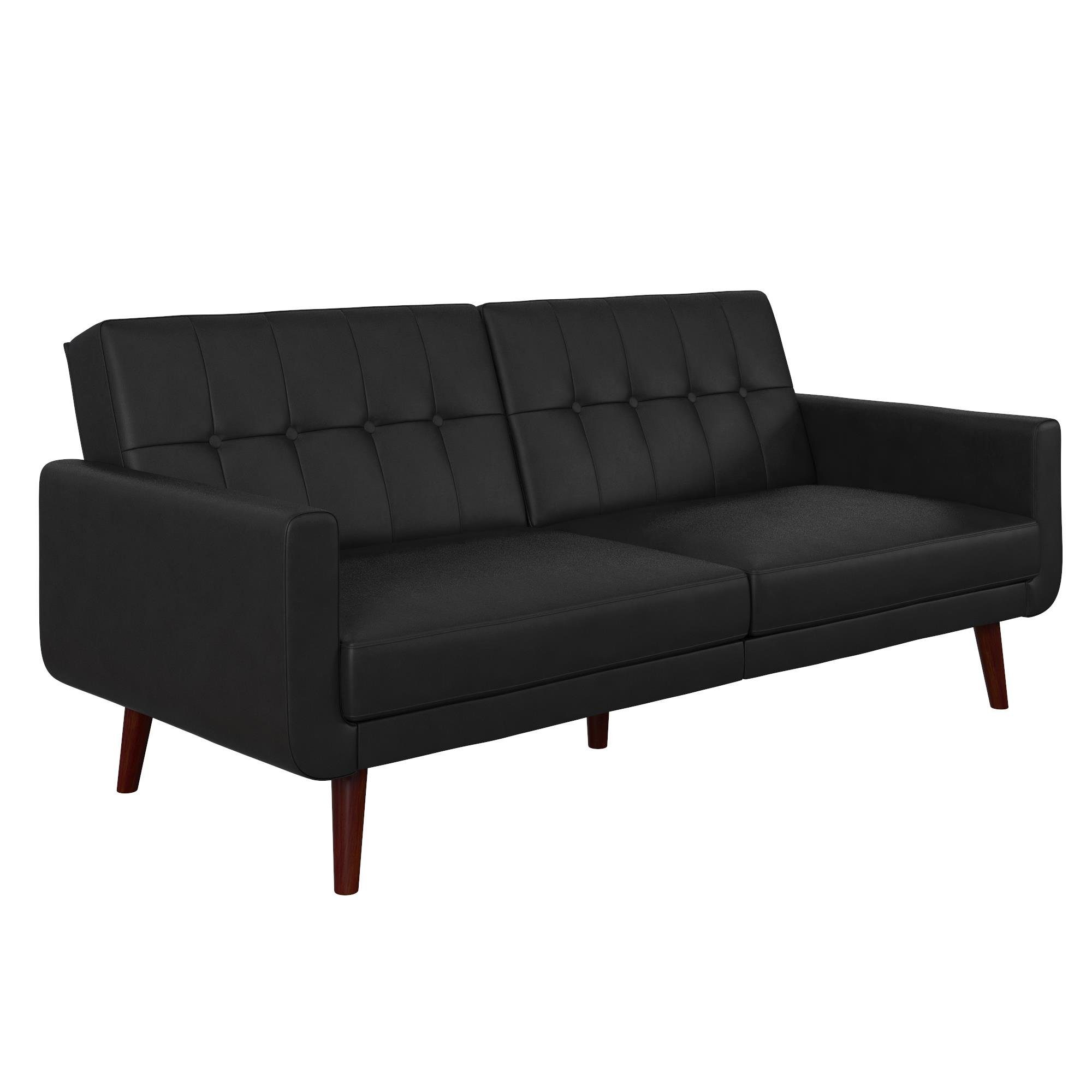 loft24 Schlafsofa Nola, mit Relaxfunktion, Lederoptik, günstig online kaufen