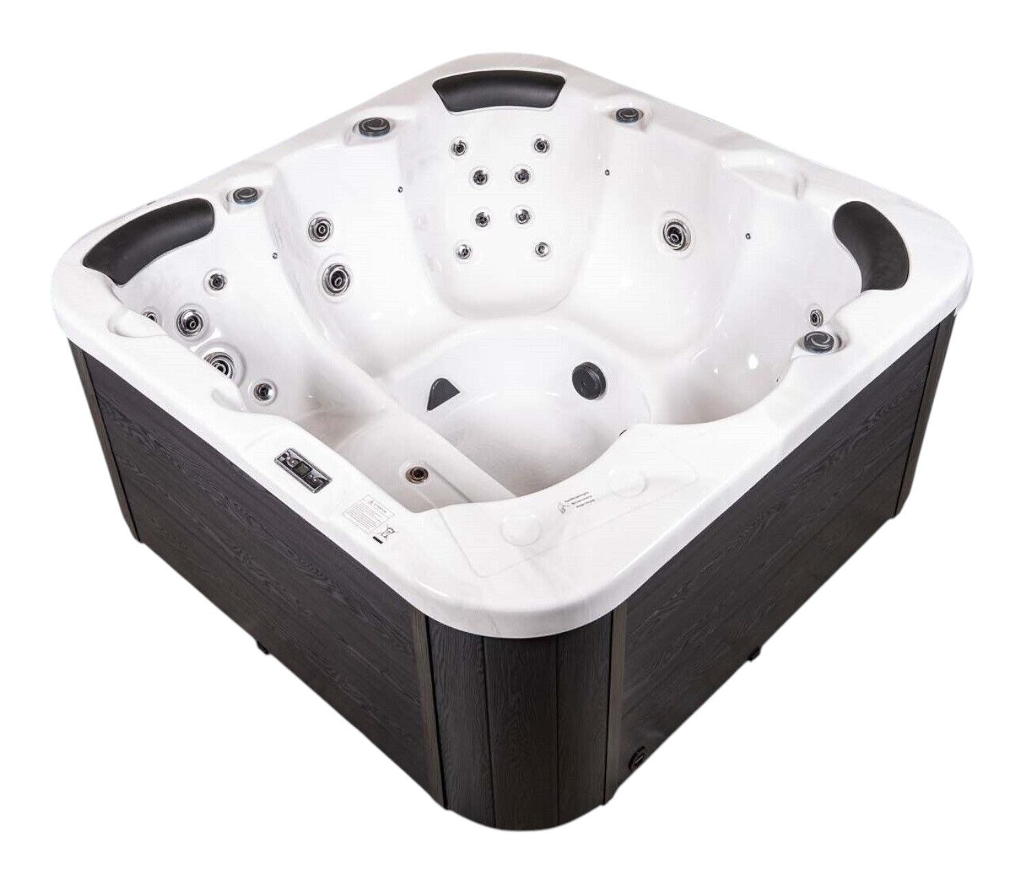 DEKO VERTRIEB BAYERN Whirlpool XXL Luxus SPA LED Whirlpool SET 200x200 Outdoor+Indoor Pool Ozon 2025