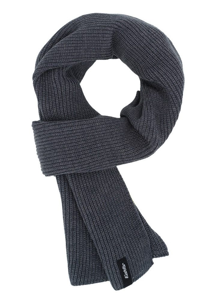 Eisbär Schal Larell Scarf RL (Merinomix) anthrazitgrau 174cm x 24cm - 1 Stück