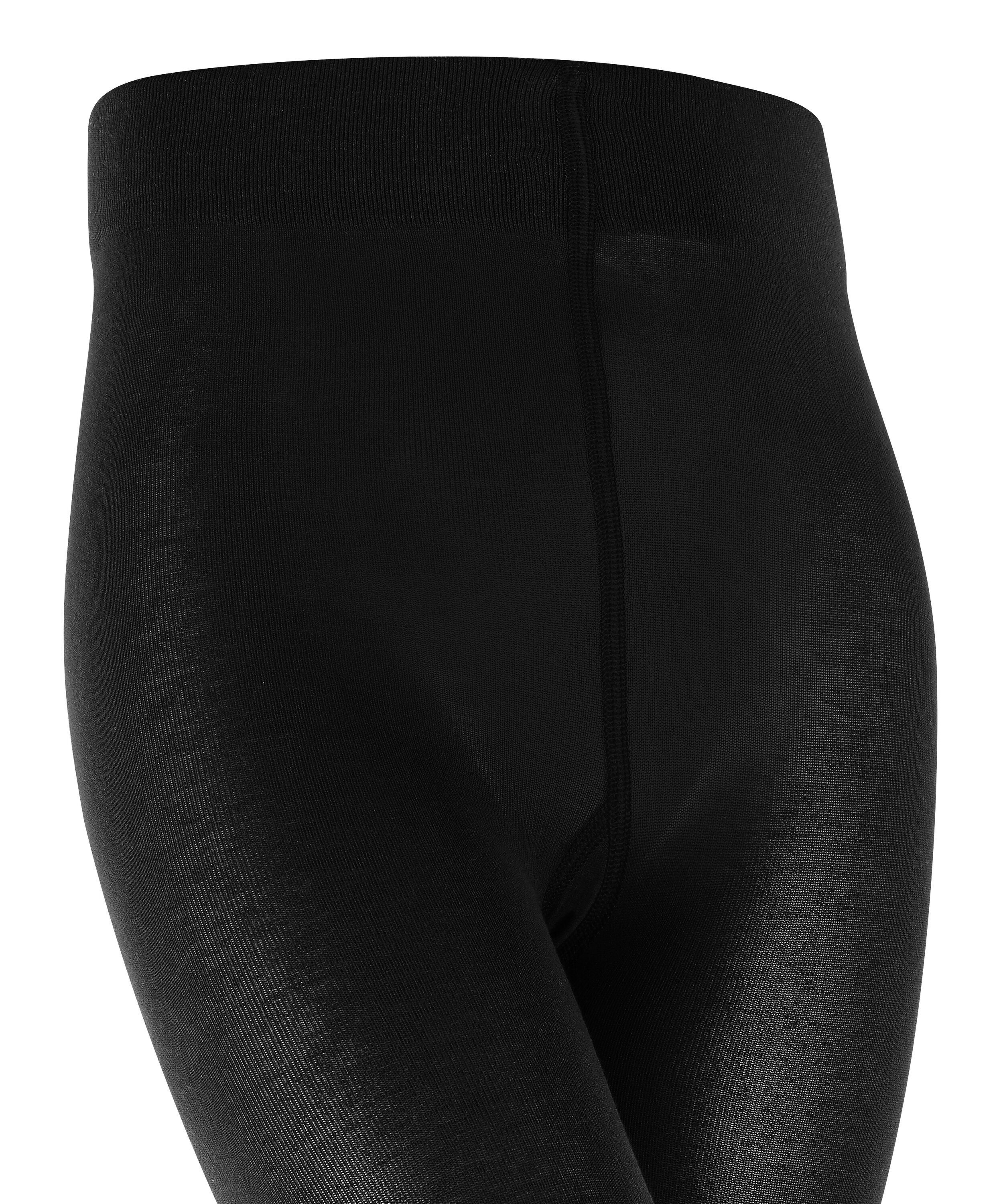FALKE black Cotton in St) Touch Optik eleganter Strickstrumpfhose (1 (3000)