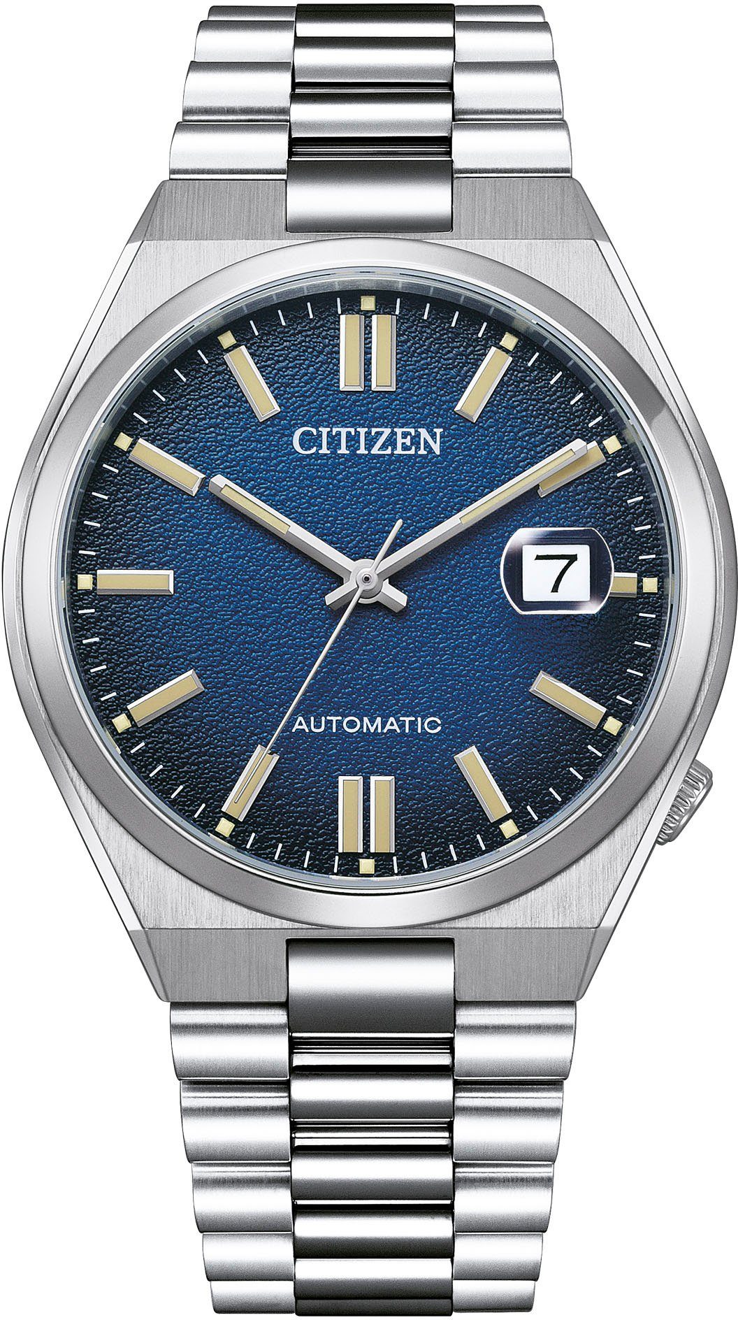 Citizen Automatikuhr NJ0151-88L, Armbanduhr, Damenuhr, Herrenuhr, Edelstahlarmband, Saphirglas, Datum
