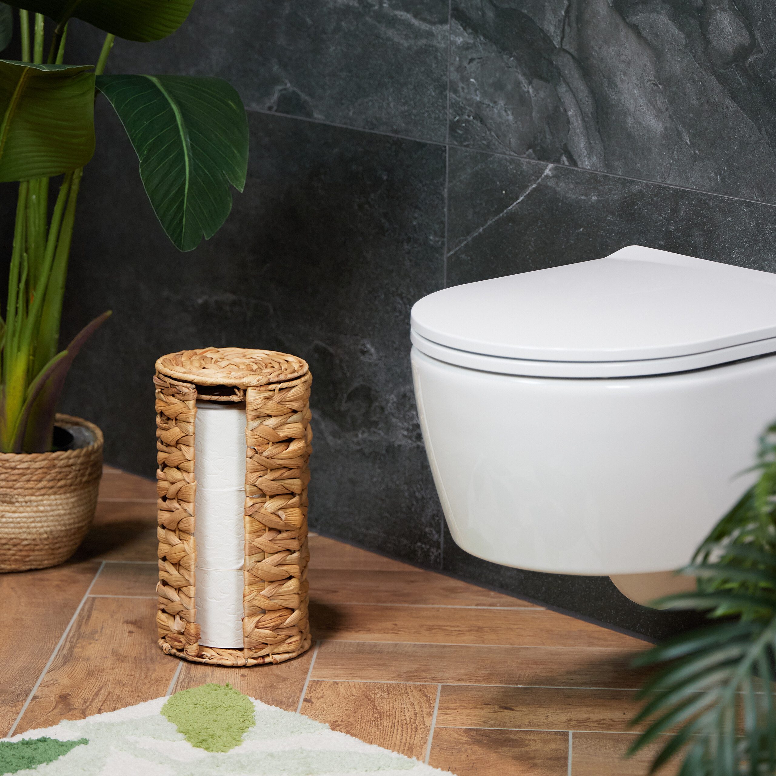 relaxdays Toiletten-Ersatzrollenhalter Toilettenpapier Aufbewahrung 3 Rolle günstig online kaufen