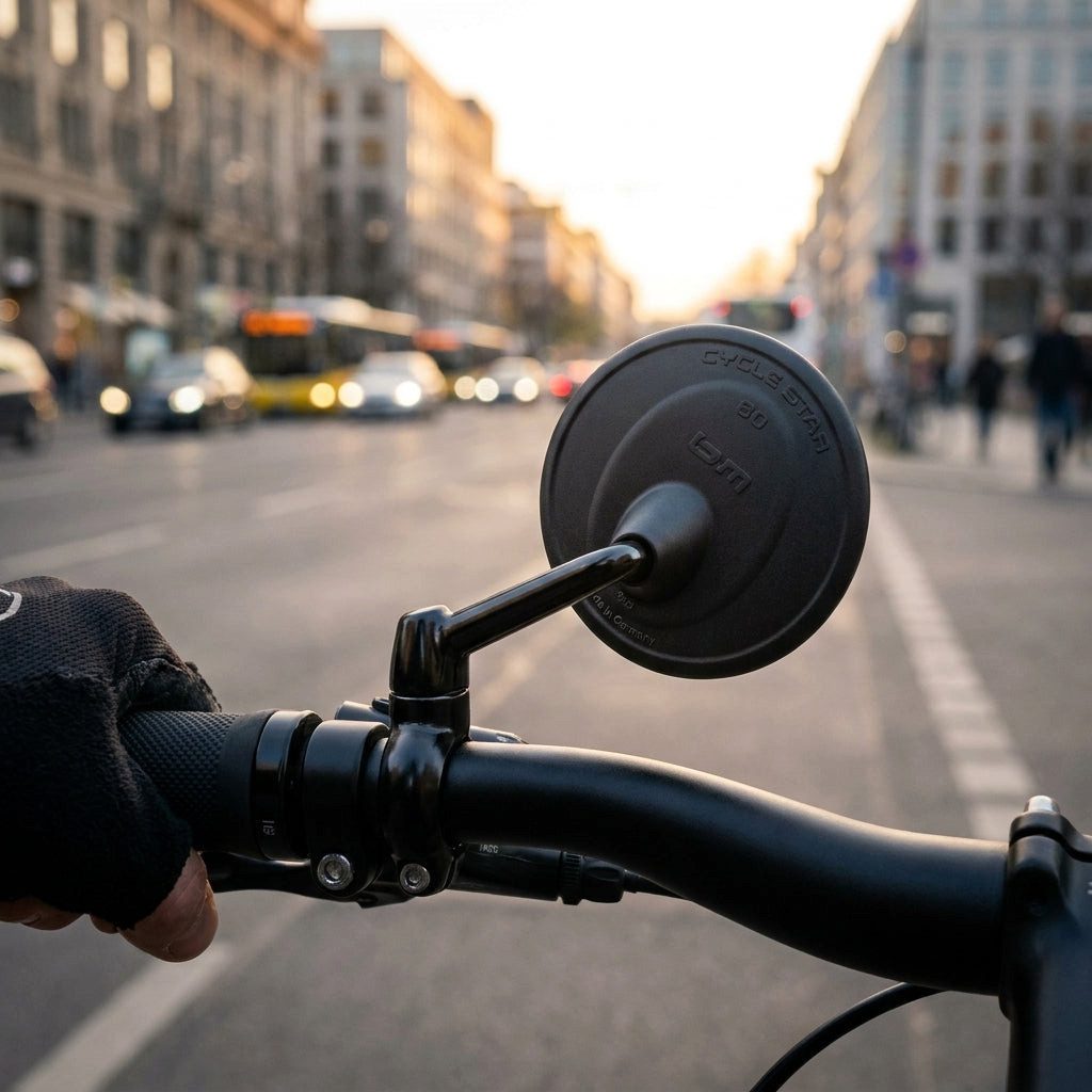 Busch + Müller Fahrradspiegel Busch&Müller Fahrradspiegel Cycle Star Ø80mm Innenlenkerbefestigung 14