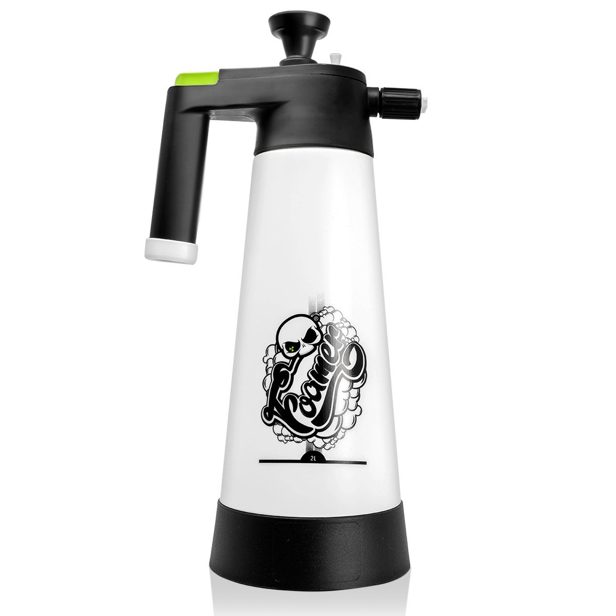 Nuke Guys Drucksprühgerät Drucksprüher Auto 2 Liter Foamer inkl. 3 Düsen, (6-tlg), mit Silikonöl und Anleitung - Schaumsprüher zur Autowäsche