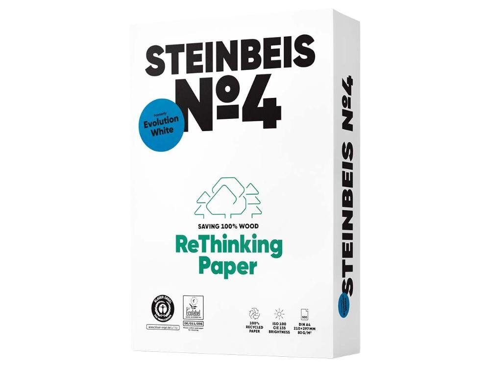 STEINBEIS Kopierpapier 'EvolutionWhite' Recycling-Kopierpapier Steinbeis