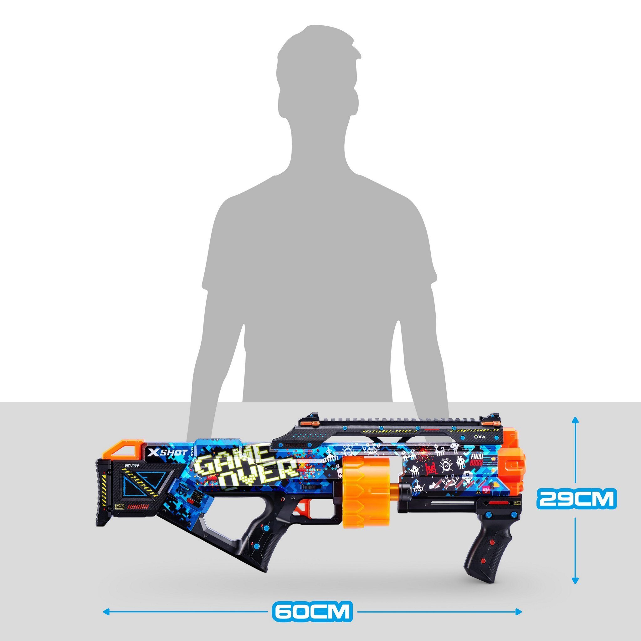 ZURU Blaster Dartblaster Last Skin Stand Over krassen Game Krasser Blaster - -, mit