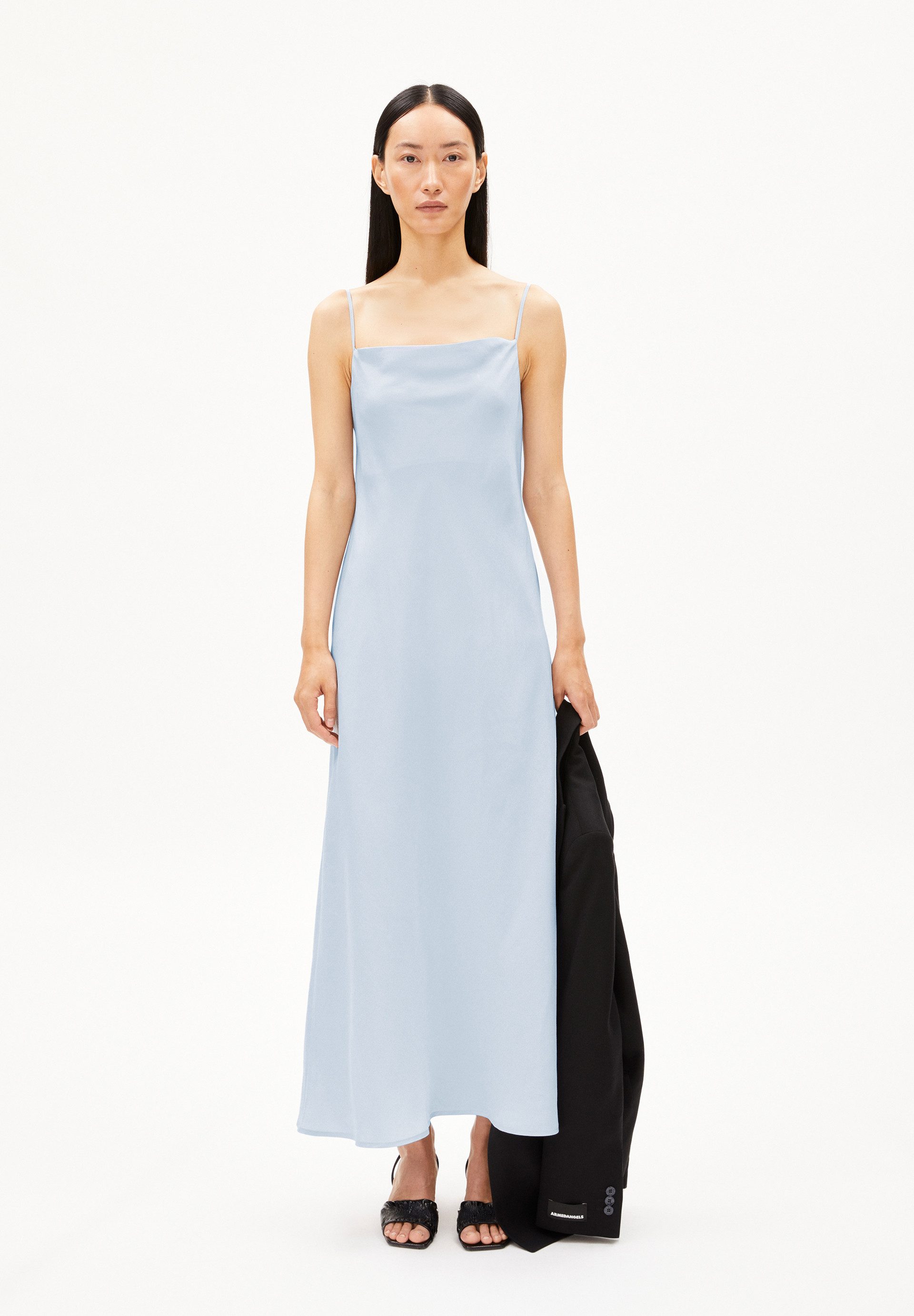 Armedangels Midikleid NELEAA Webkleid aus TENCEL™ LUXE Lyocell Mix Regular Fit