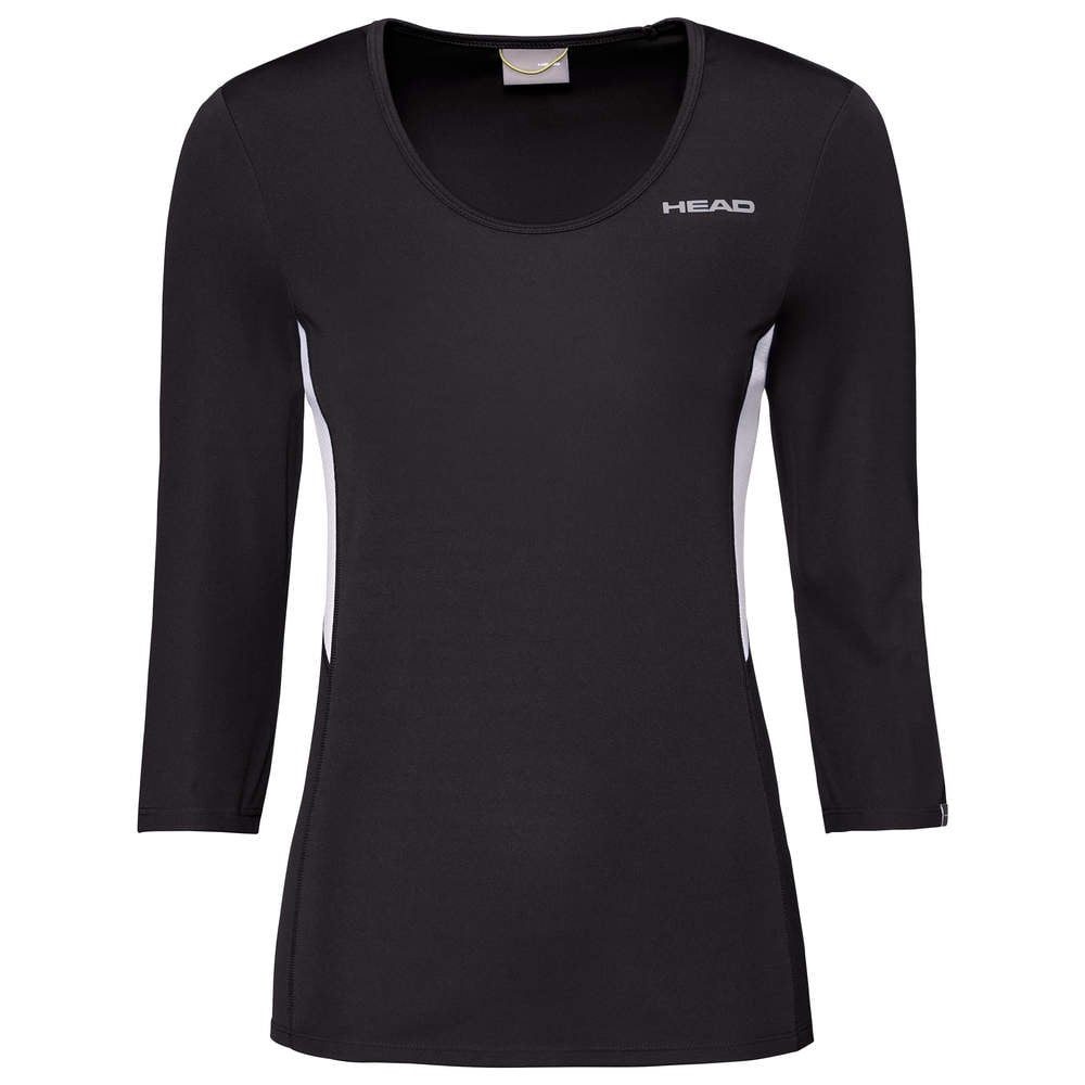 Head Langarmshirt Tennis-3/4 Club Tech schwarz Damen