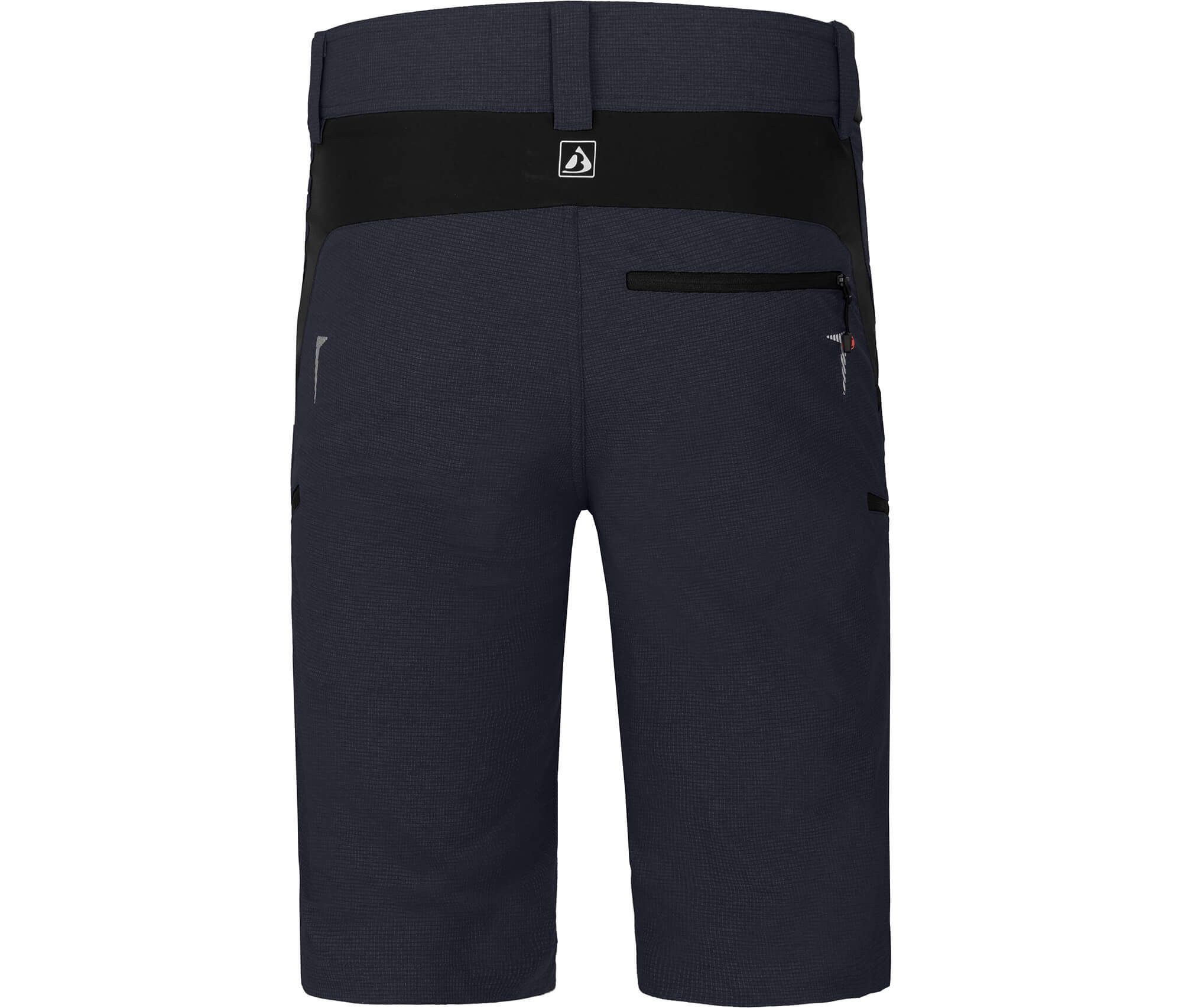 Fahrradhose PORVOO Bermuda (mit gepolsterter Innenhose) Herren Radshorts, robust, elastisch, Normalgrößen, Nacht blau