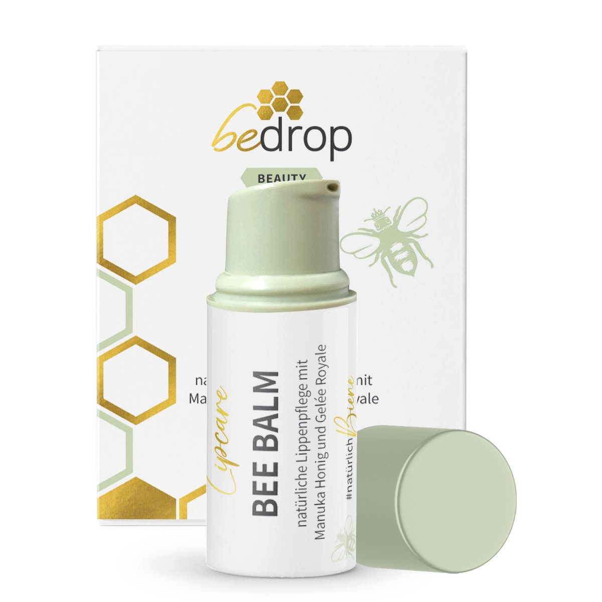 bedrop Lippenbalsam Bee Balm - natürliche Lippenpflege mit Manuka Honig & Gelée Royale, mit hochwertigem Gelée Royale & Retinol (Vitamin A & E)