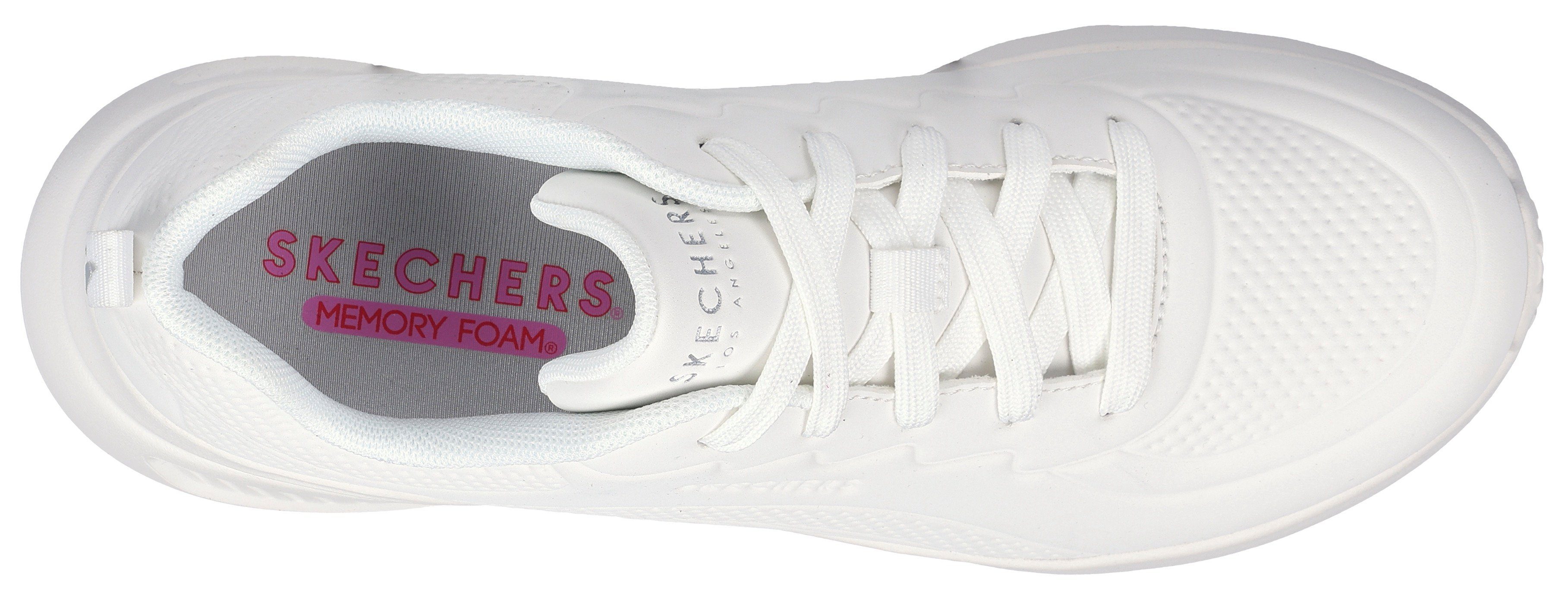 Skechers UNO LITE Sneaker Freizeitschuh, Halbschuh, Schnürschuh im monochromen Look