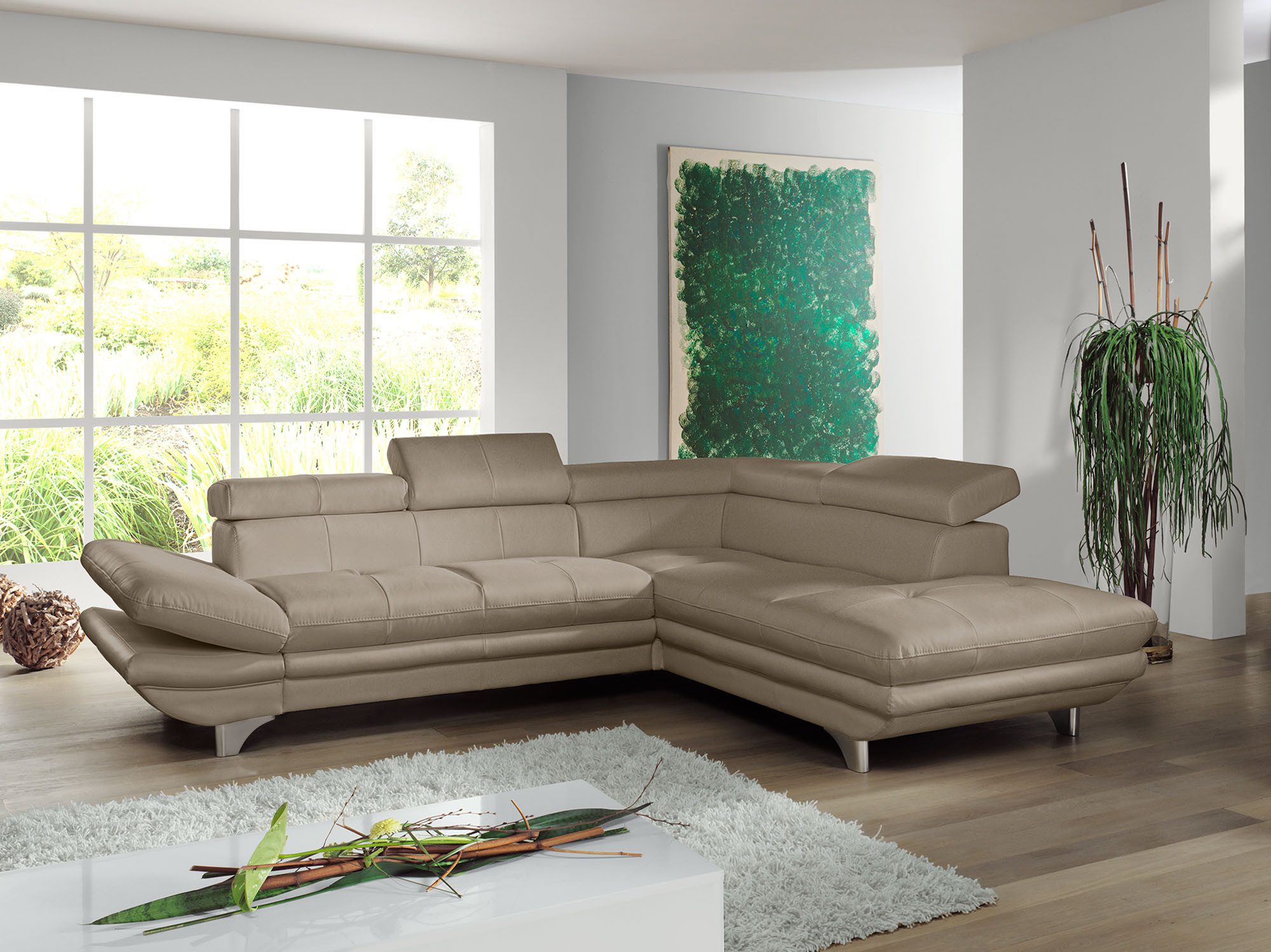 COTTA Ecksofa "Enterprise L-Form", mit Arm- & Kopfteilverstellung, wahlweis günstig online kaufen