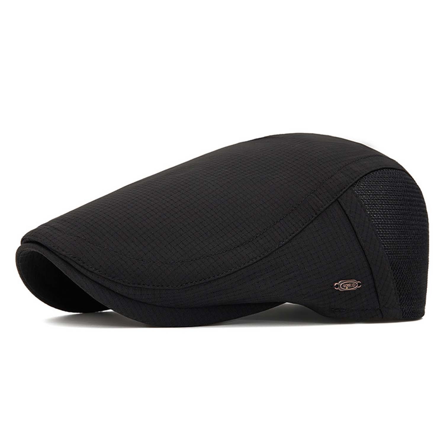 Bwecuy Schirmmütze Schirmmütze Baumwolle Barett Cap, Einstellbare Flatcap
