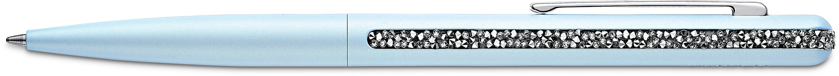 Swarovski Kugelschreiber Crystal Shimmer, 5595669, 5595673, 5595667, Swarovski® Kristallen 5595672, hellblau-metallfarben-kristallweiß mit 5595668, 5595671