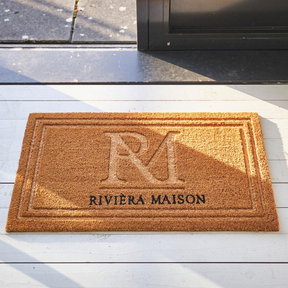 Rivièra Maison Fußmatte Fußmatte Monogram Classic (45x78cm) günstig online kaufen