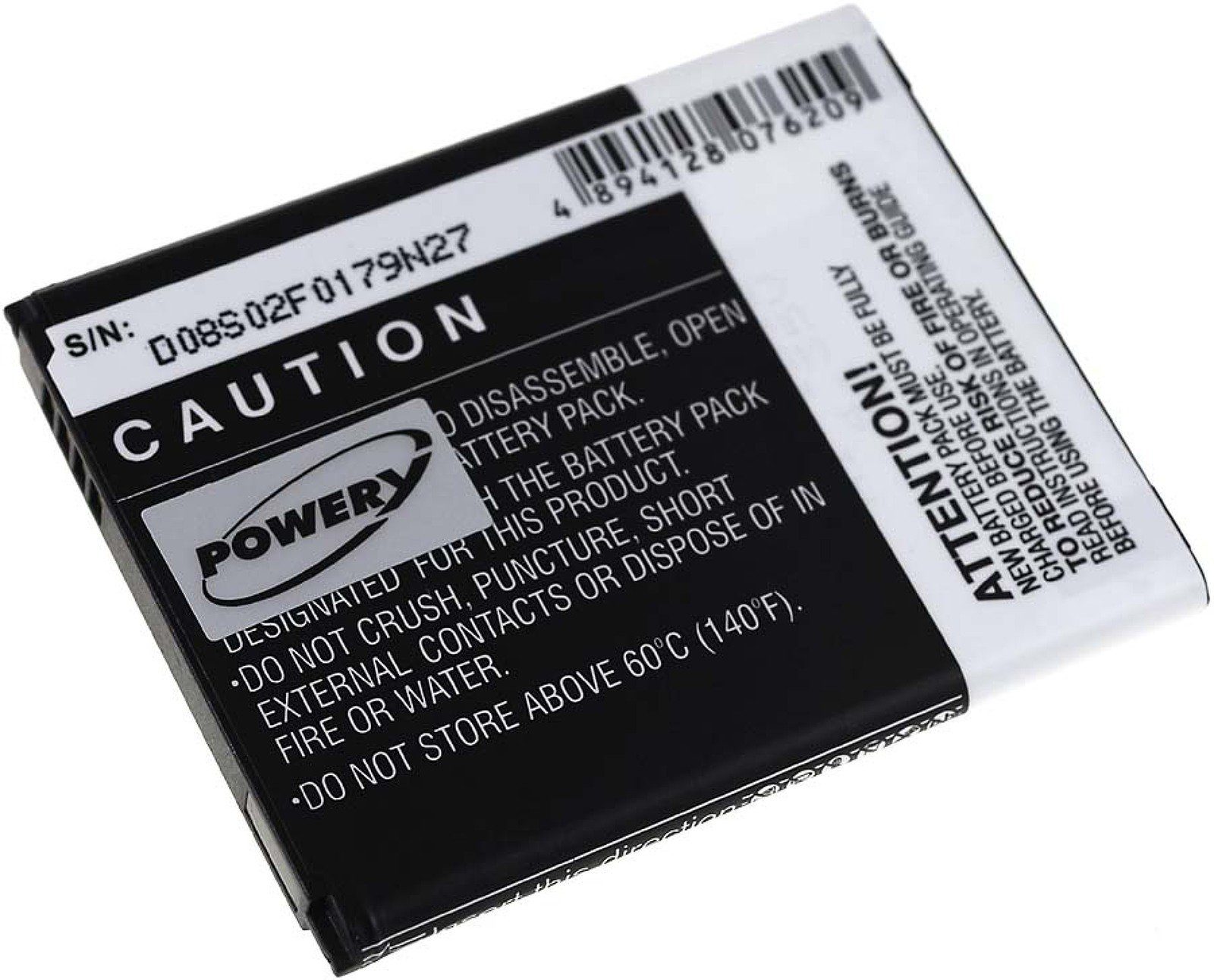 Powery Akku für Samsung GT-I9060 mit mAh (3.7 Handy-Akku 2100 NFC-Chip V)