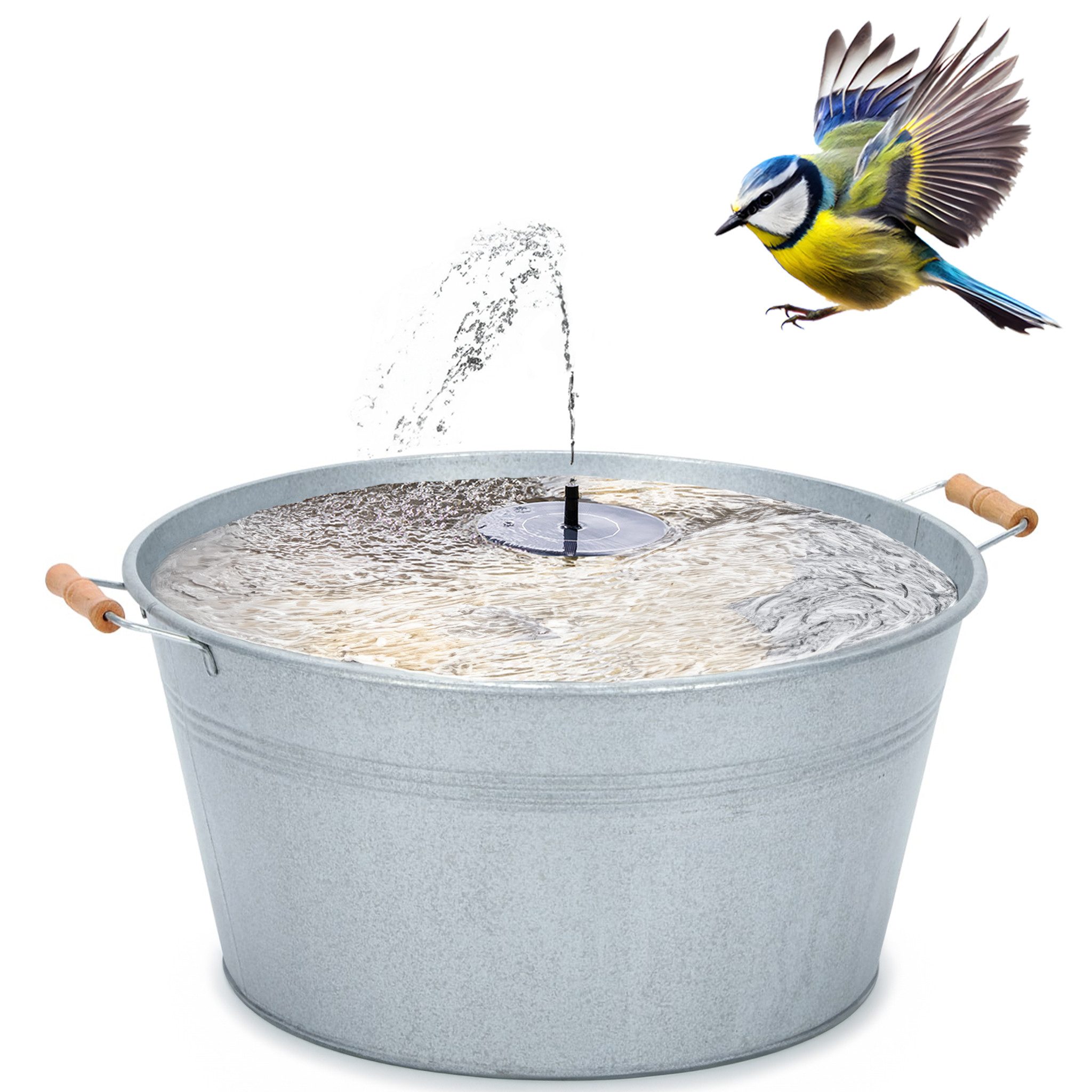 matches21 HOME & HOBBY Wasserspiel Solar-Brunnen günstig online kaufen