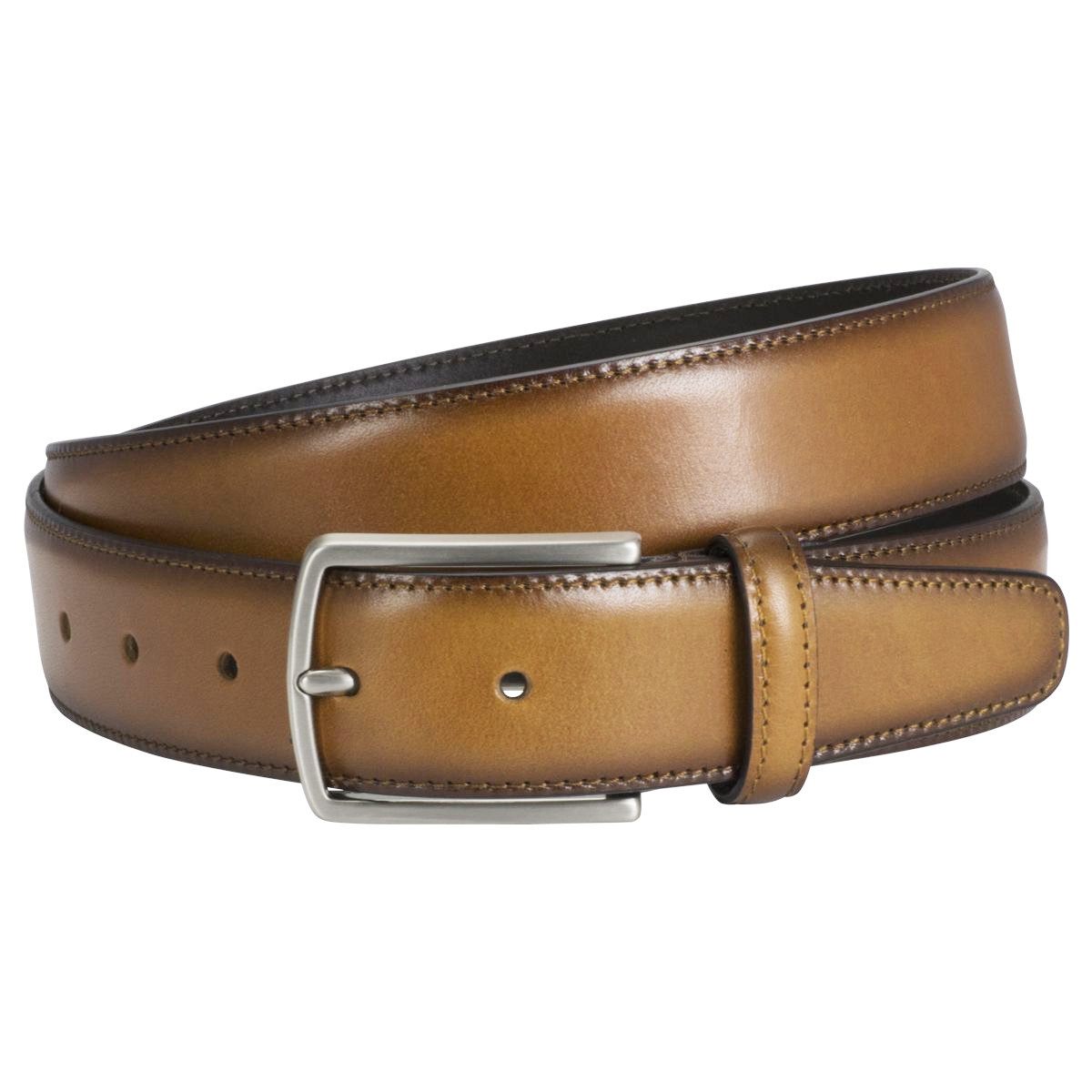 LINDENMANN Ledergürtel - Männer Gürtel 35cm - Businessmode - Casual Gürtel