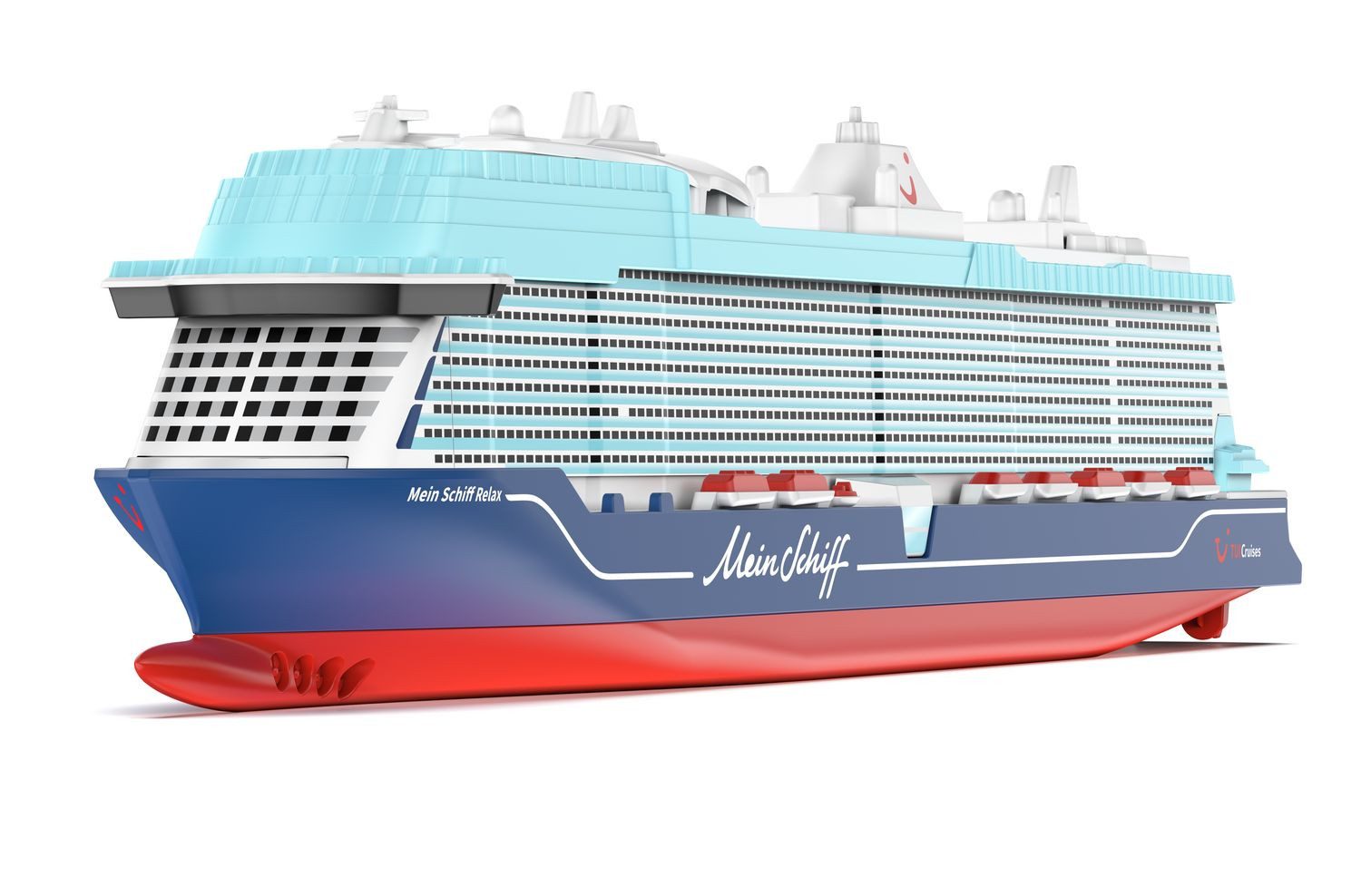 SIEPER Spielzeug-Auto Siku 1731 - Mein Schiff Relax, blau/rot, 281x75x42mm