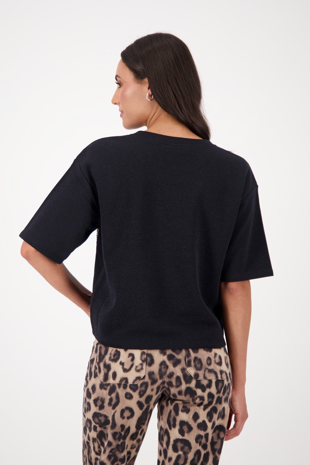 Monari Sweatshirt mit Pailletten