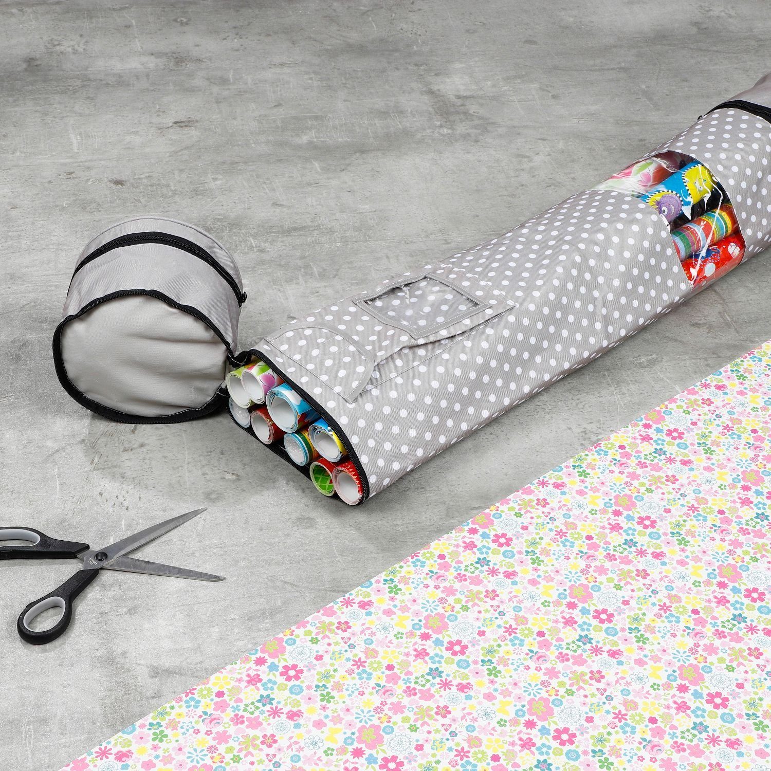 Organizer Geschenkpapier Organizer Aufbewahrungstasche Weihnachten in Khaki