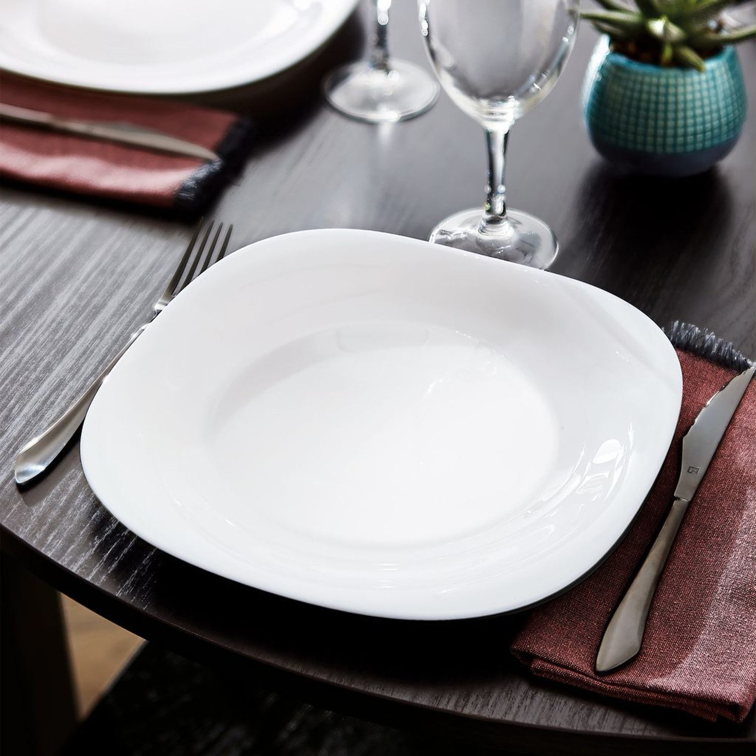 Luminarc Speiseteller Carine Neo White Essteller 26,5 cm, (1 St), Verwendung: Mikrowelle, Spülmaschine