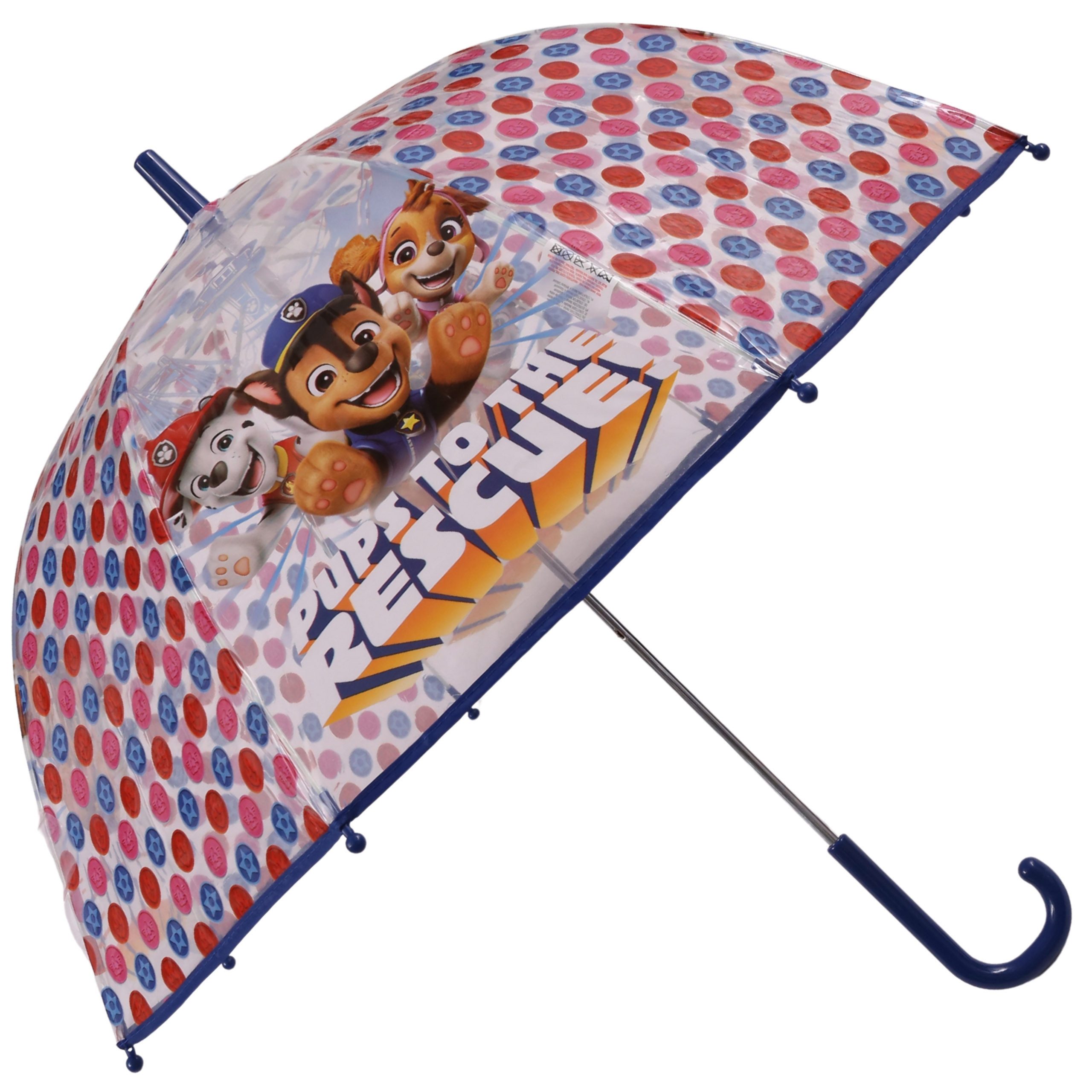 PAW PATROL Taschenregenschirm Paw Patrol Chase Marshall Skye Kinderregenschirm, faltbar, transparent