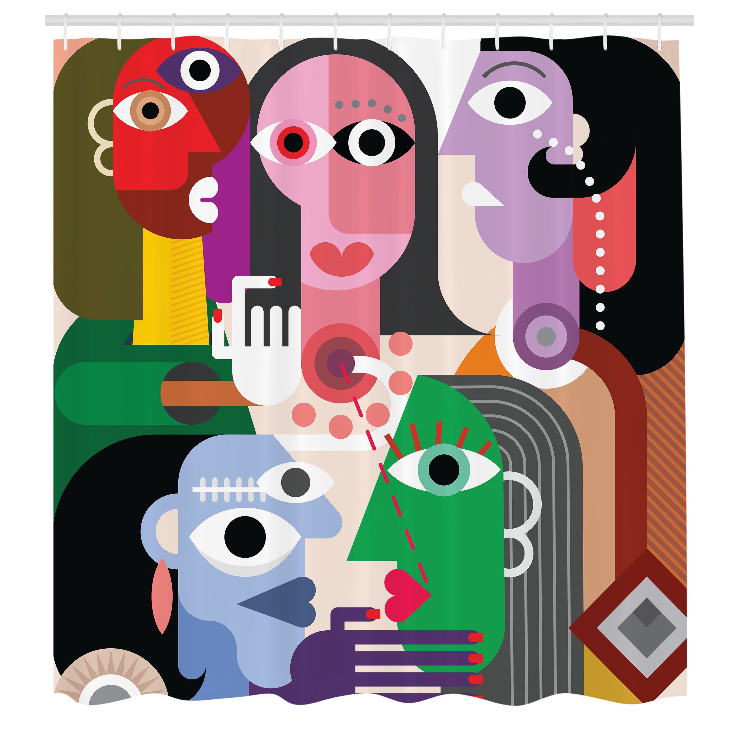 Abakuhaus Duschvorhang Moderner Digitaldruck mit 12 günstig online kaufen