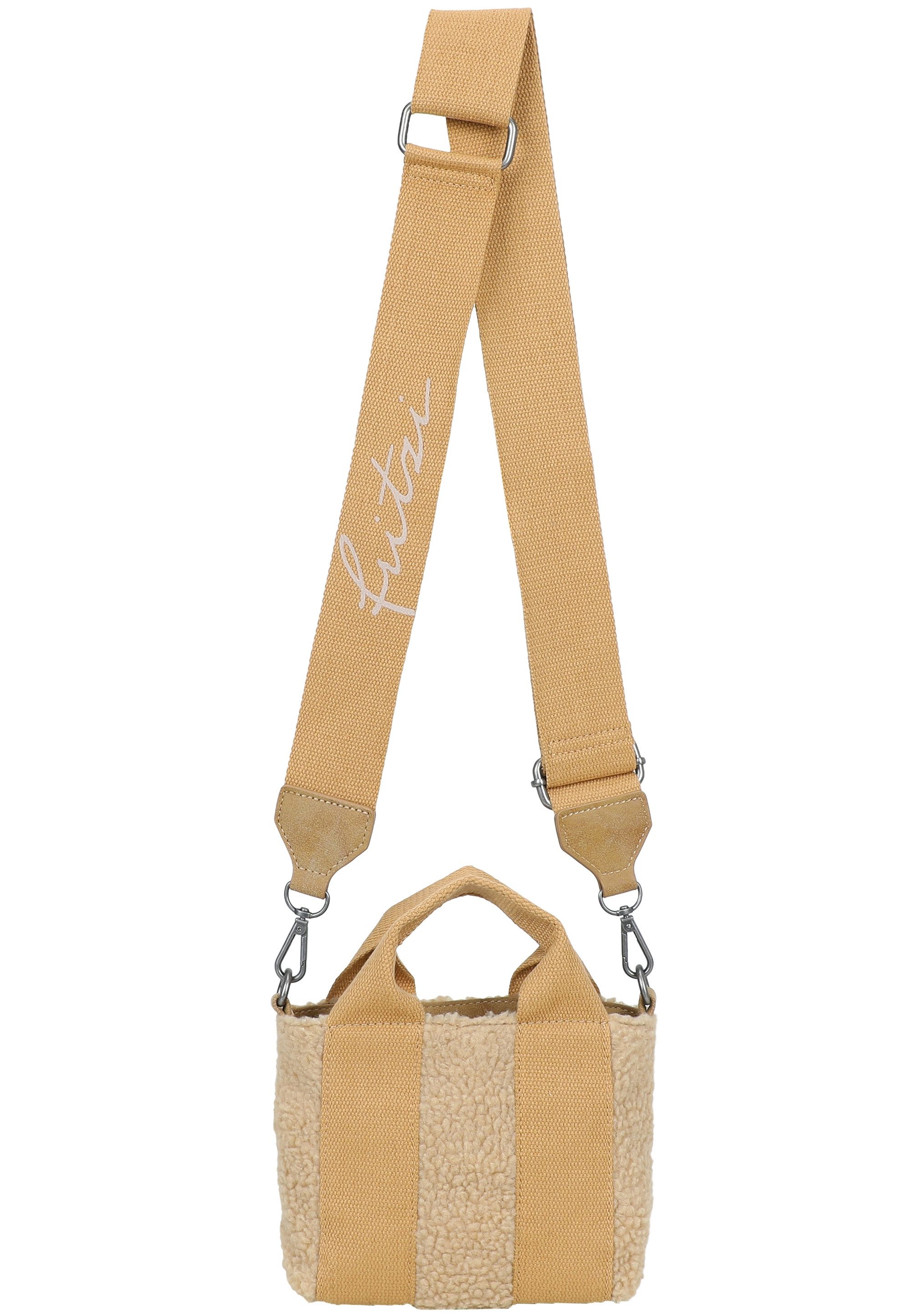 Fritzi aus Preußen Schultertasche Fritzi Bini Limited Teddy, mit breitem Webbing-Schulterriemen