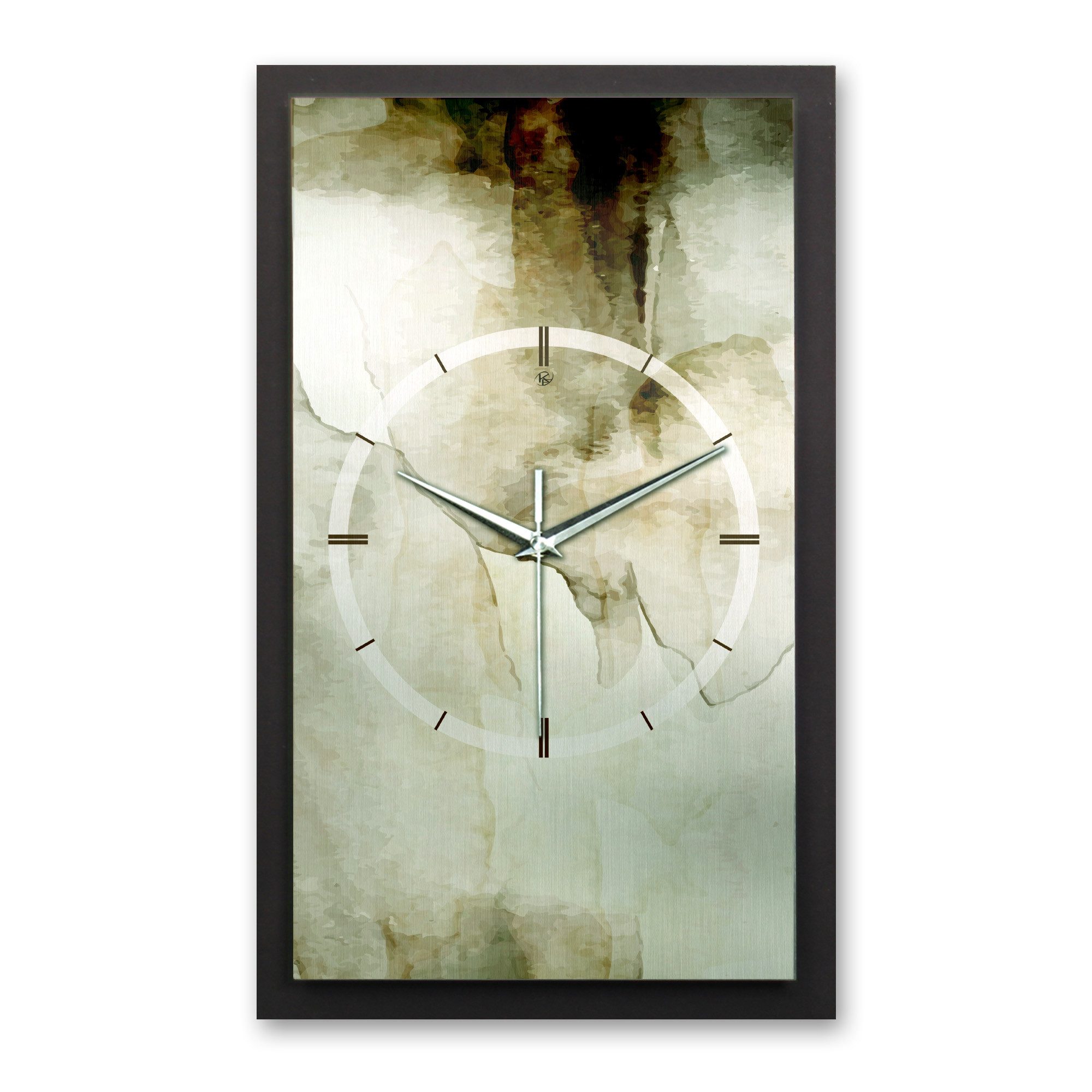 Wanduhr 3D Designer-Wanduhr Abstrakt Grün