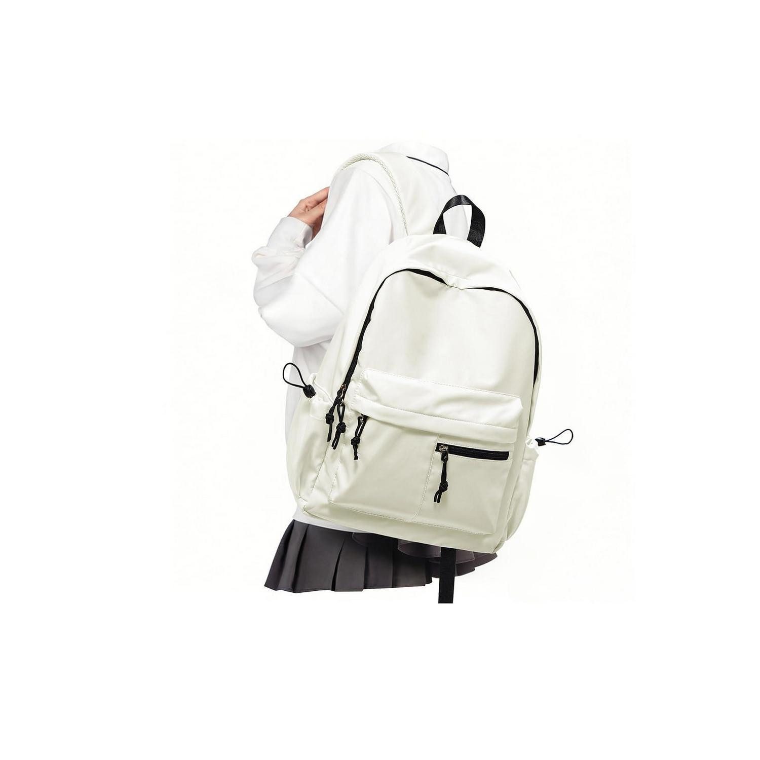 LuxusKollektion Schulrucksack Schulrucksack Damen/Mädchen 14 Zoll Laptop beige