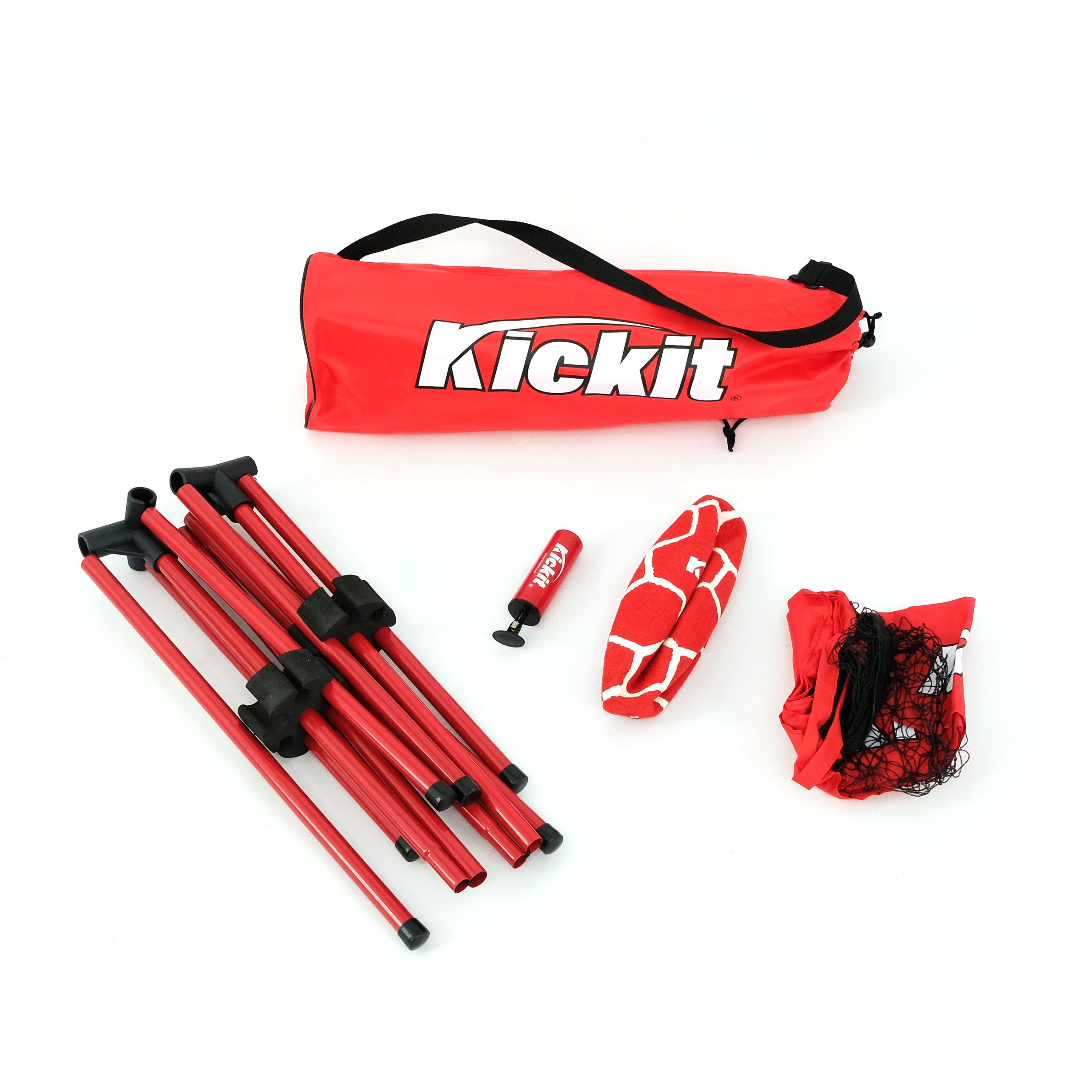 FASports Spiel Set kombiniert Fußball und Tennis, Outdoor-Ballspiel / Kickit, (1x Netz, 1x Ball, 1x Pumpe, 1x Tasche), Kickit-Netz (2 m) / Kickit