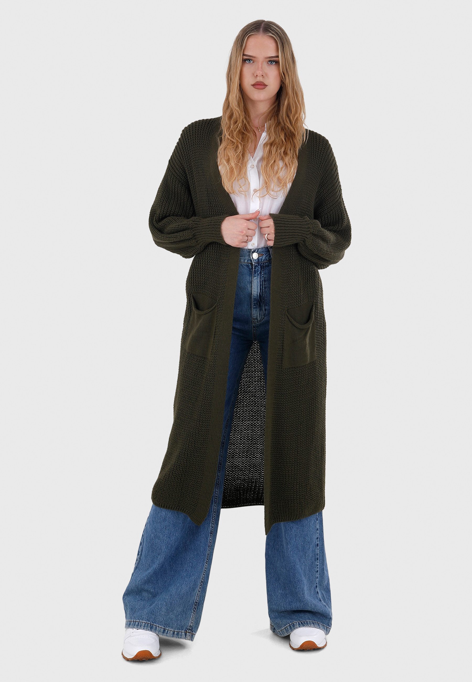 YC Fashion & Style Longstrickjacke Basic günstig online kaufen