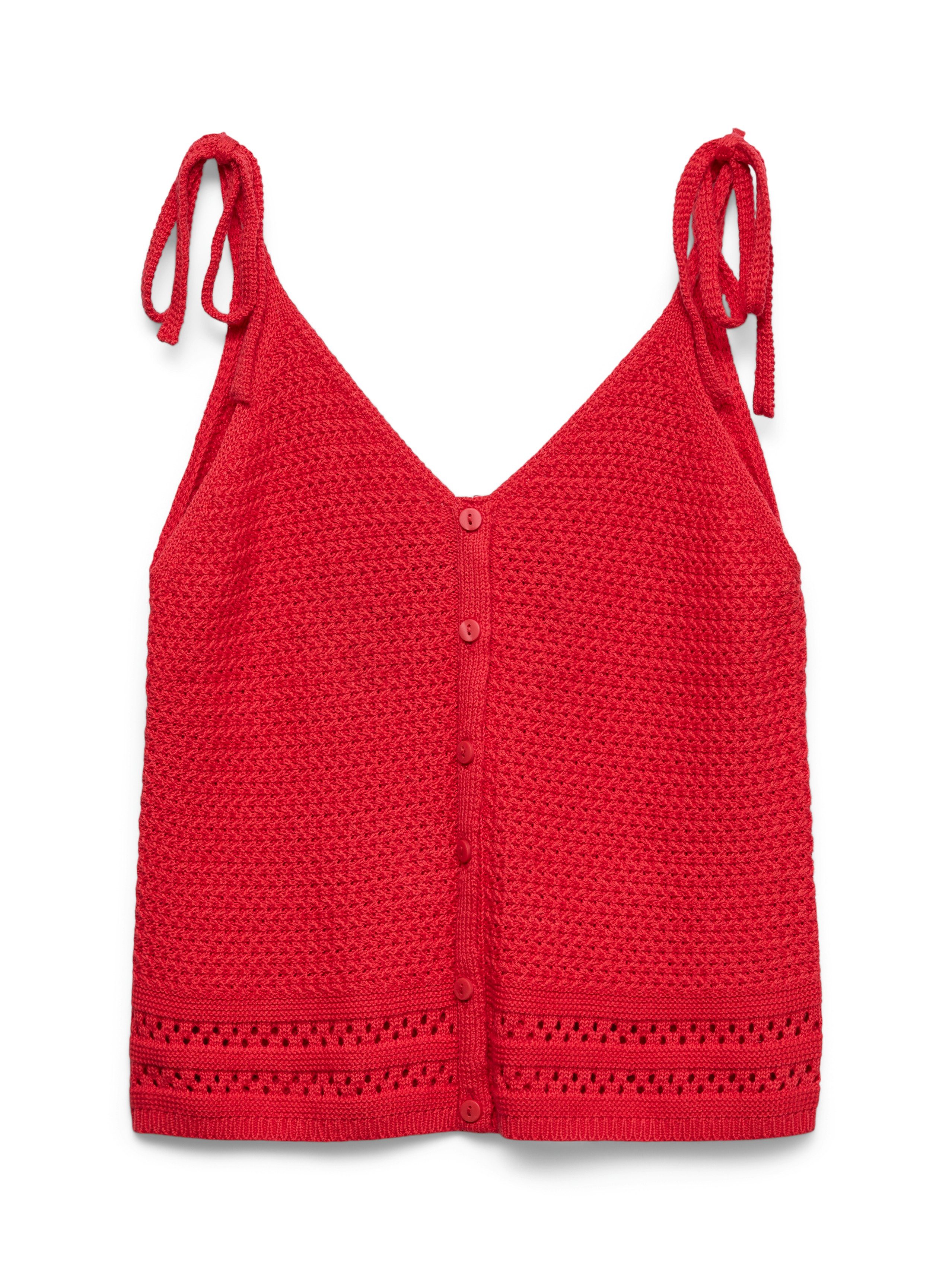 Vero Moda Stricktop VMSALTY SANDS SL TOP SE Baumwolle