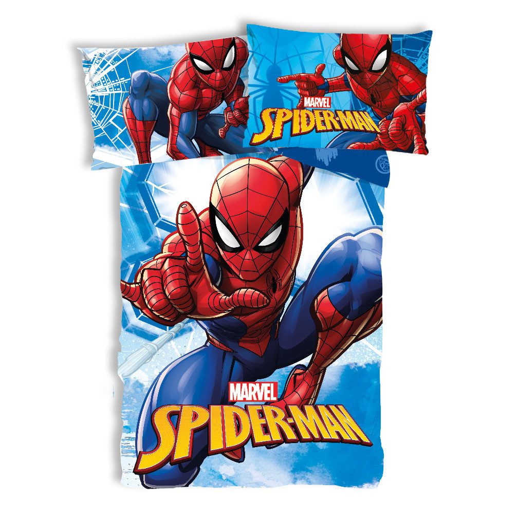 Spiderman Bettwäsche Spiderman Webmaze Kinderbettwäsche 100×135cm, günstig online kaufen