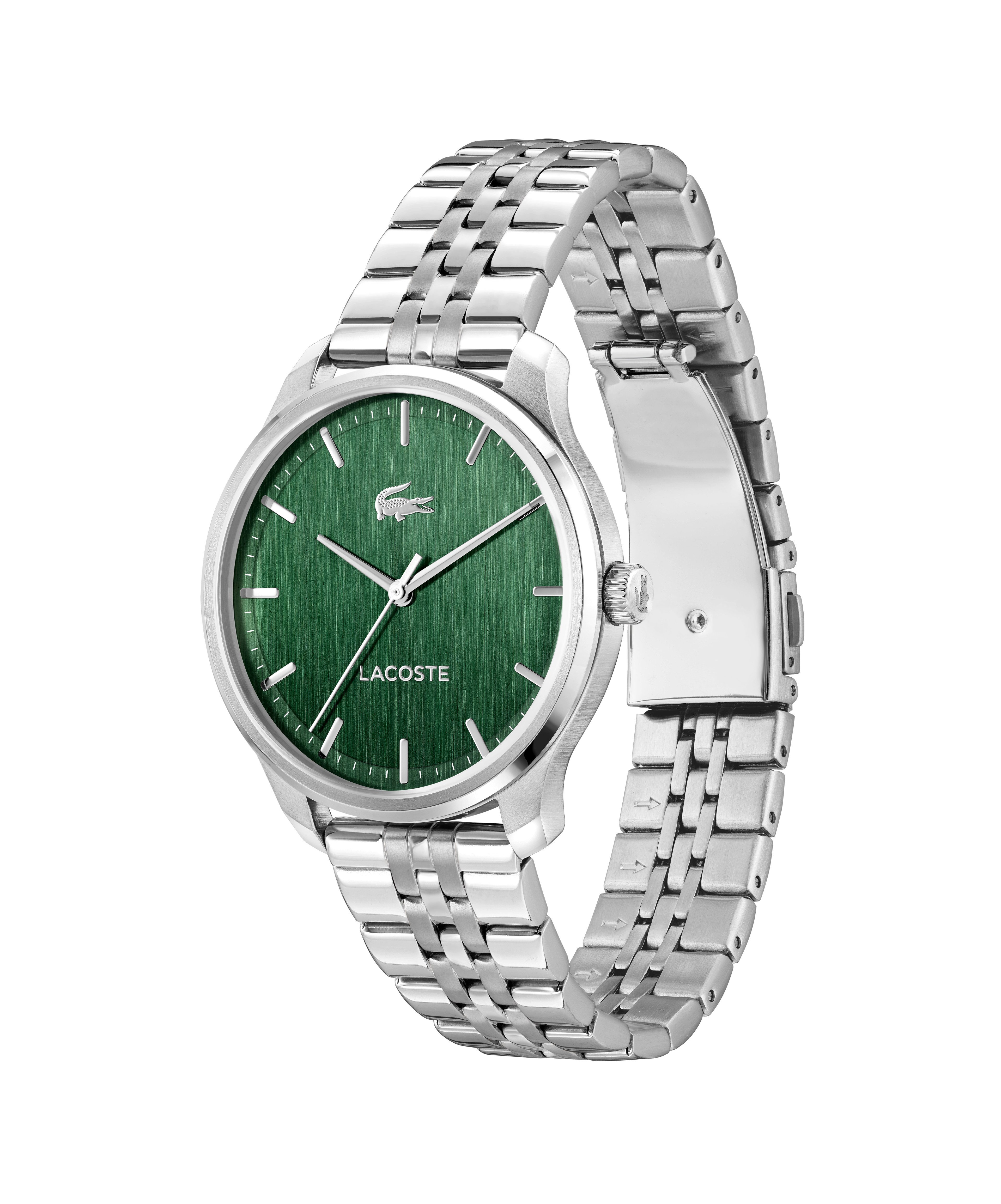 Lacoste Quarzuhr Lisbon 2011510, Armbanduhr, Herrenuhr, Edelstahlarmband, analog