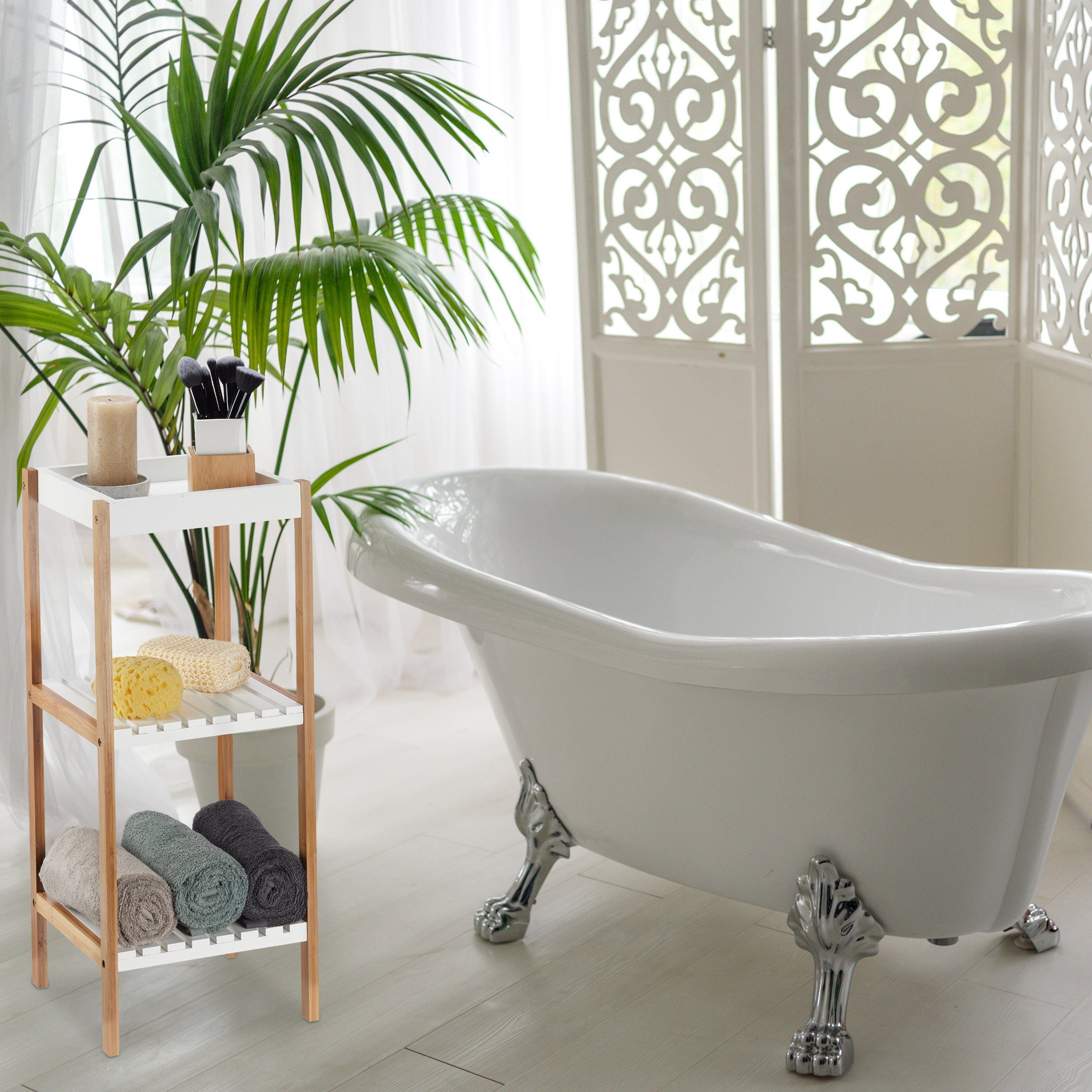 relaxdays Badregal mit 3 Ablage günstig online kaufen