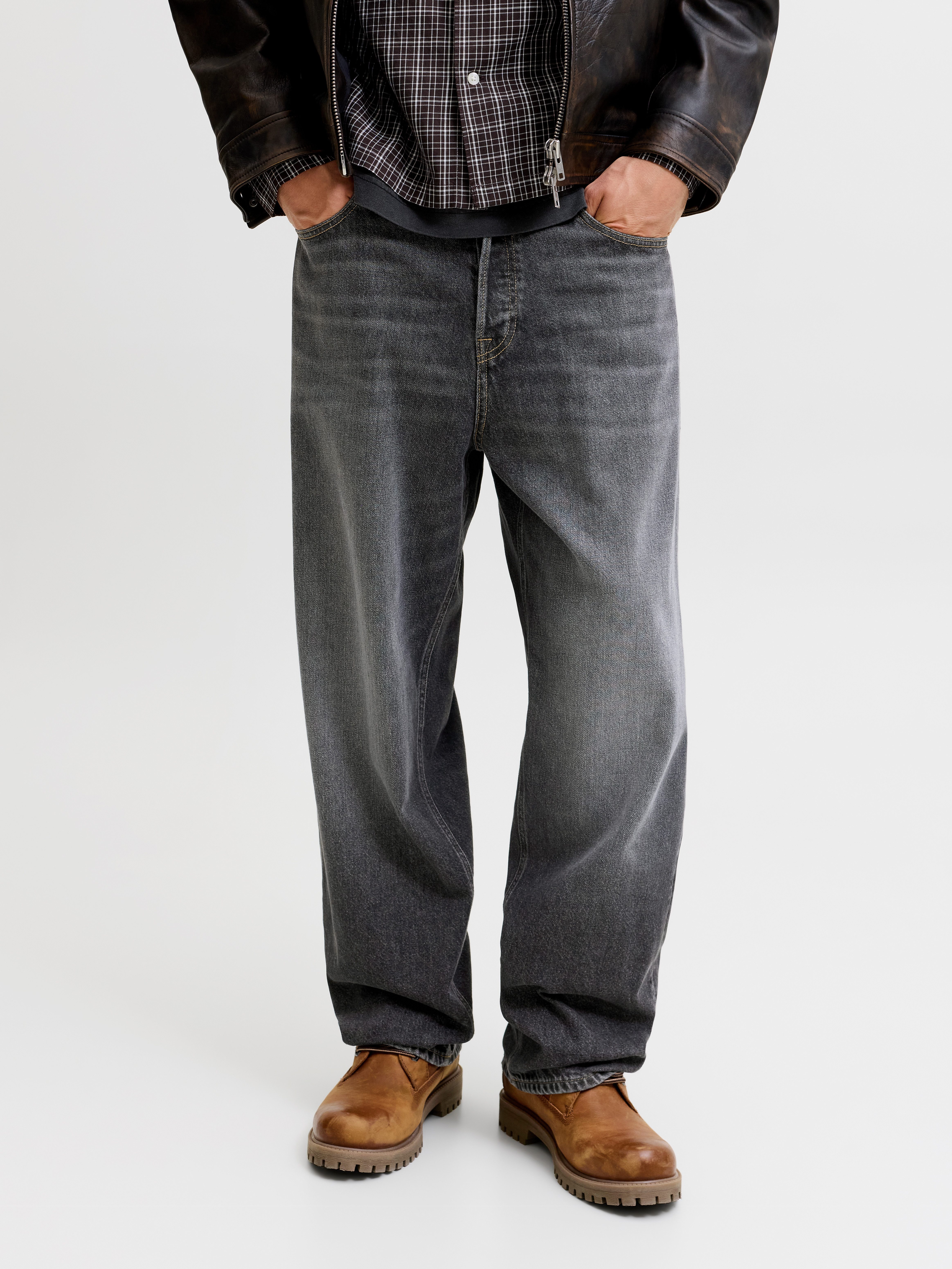 Relax-fit-Jeans JJIALEX JJCREW SQ 063