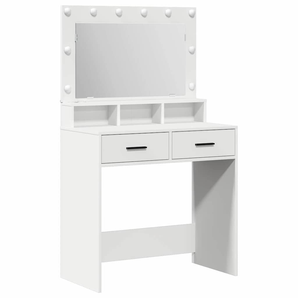 Schminktisch Schminktisch mit Schubladen Weiß 79 x 41 x 135 cm Holzwerkstoff