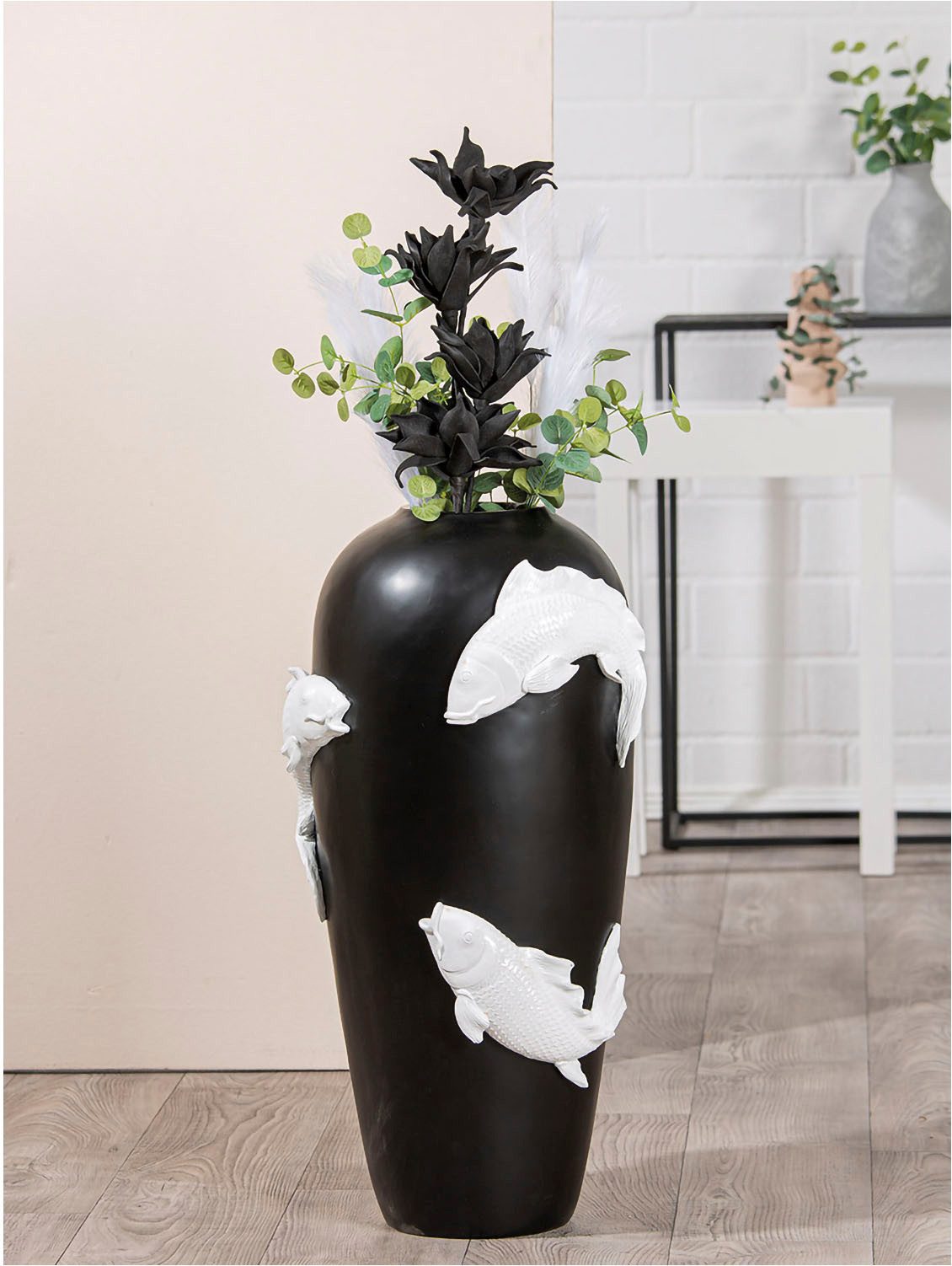 Casablanca by Gilde Bodenvase Vase "Koi" (1 St)